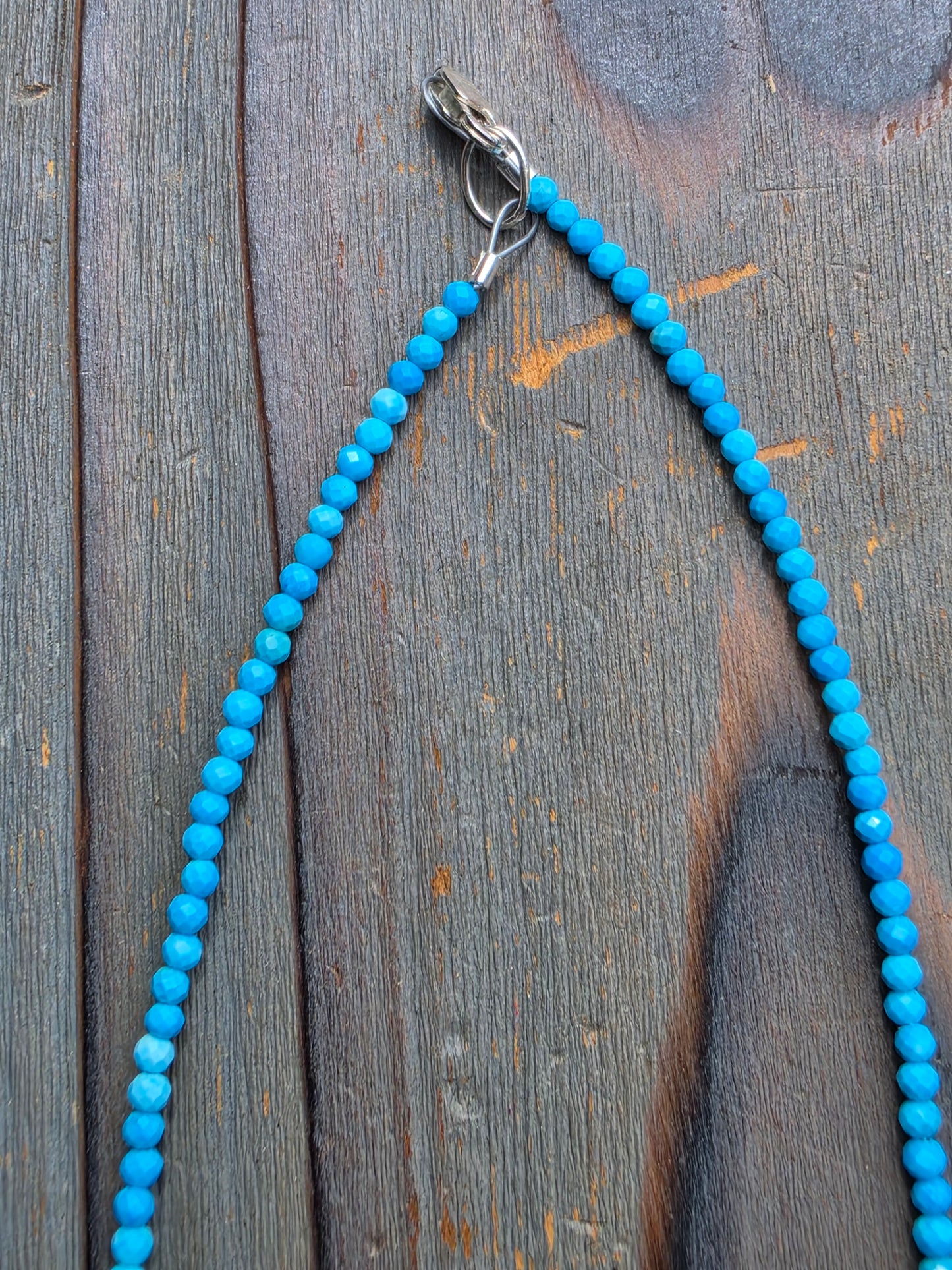 Turquoise Micro-Mini Necklace, 17in