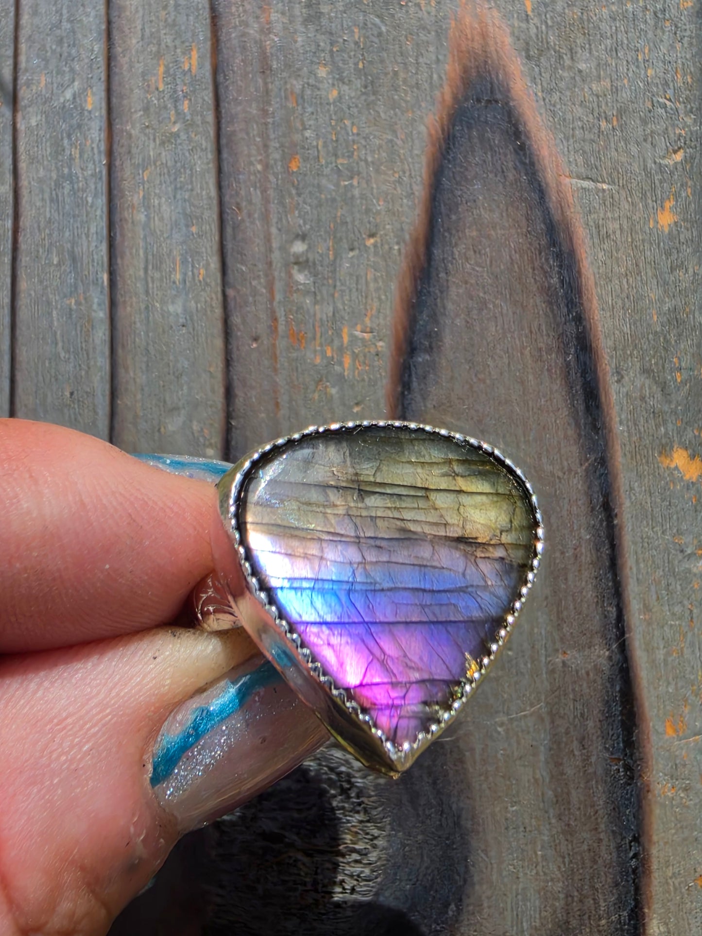 Labradorite Ring, Size 8