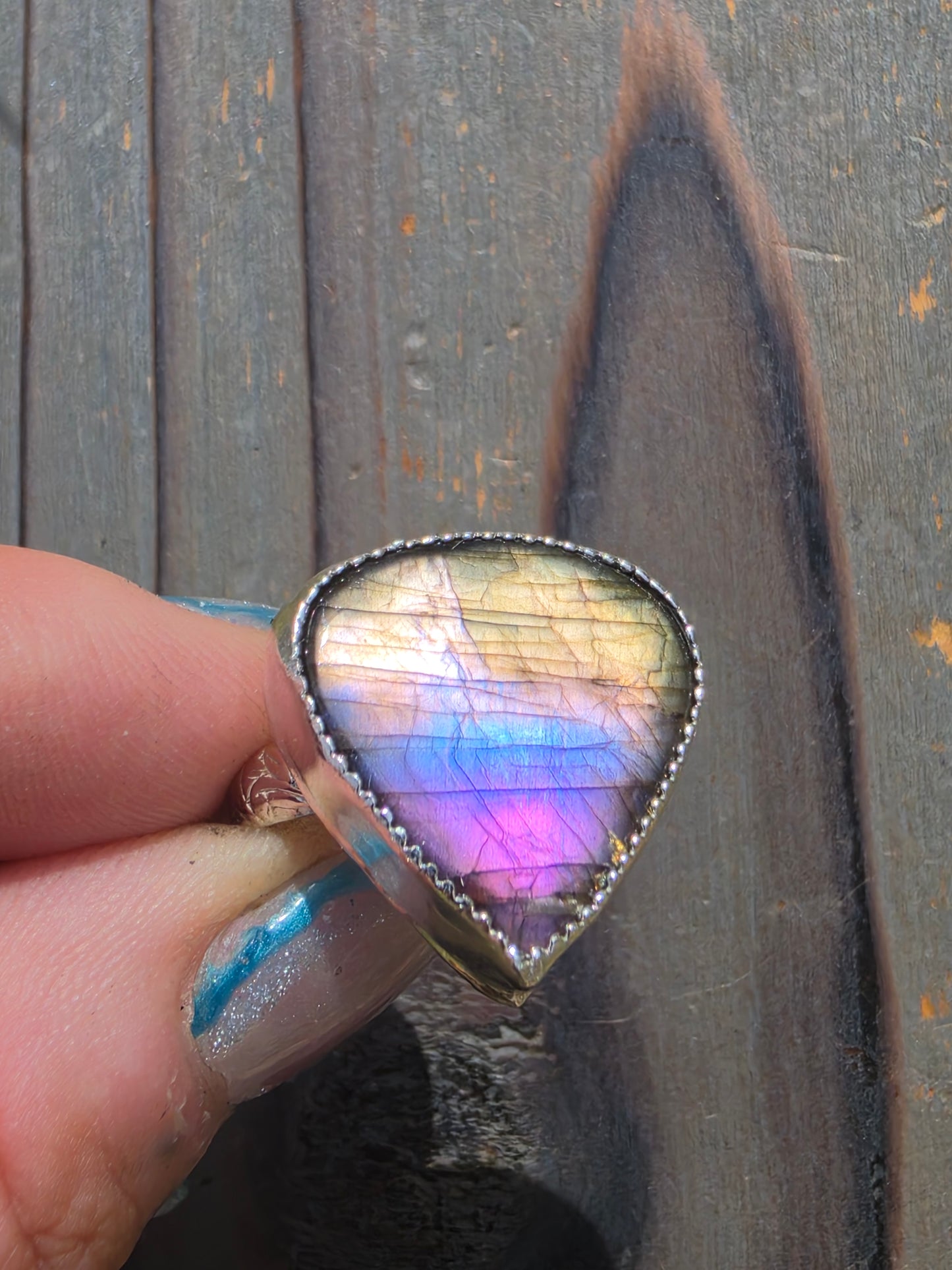 Labradorite Ring, Size 8