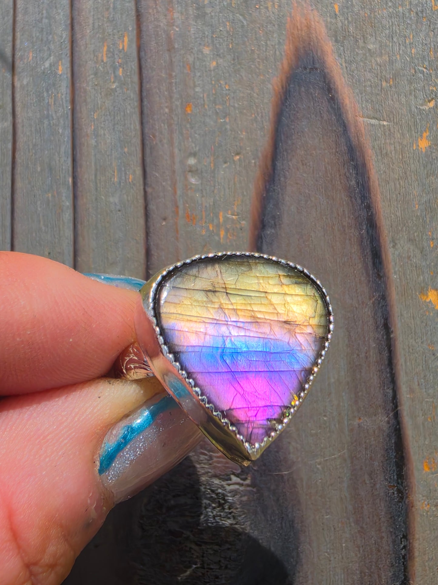 Labradorite Ring, Size 8