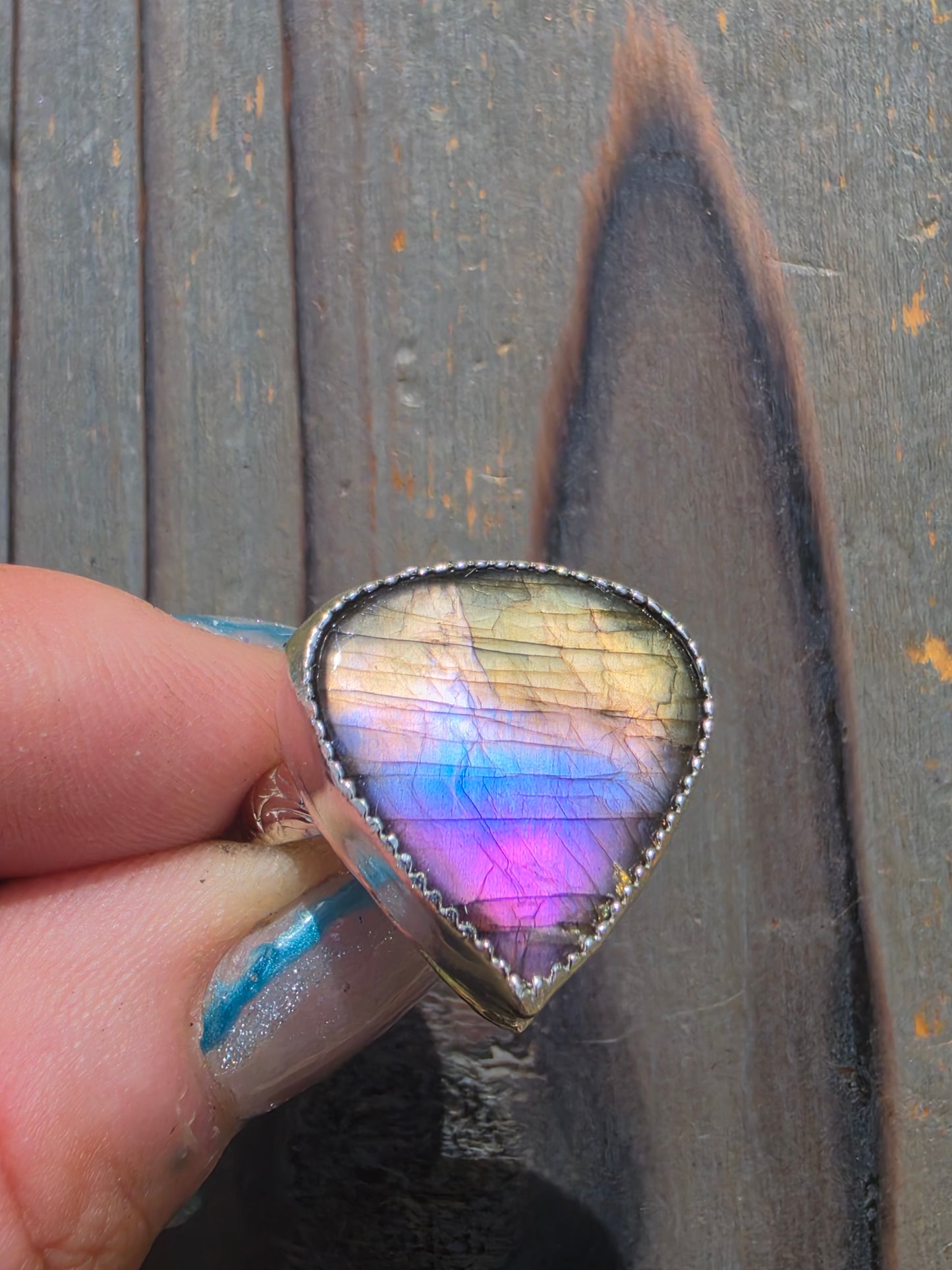 Labradorite Ring, Size 8