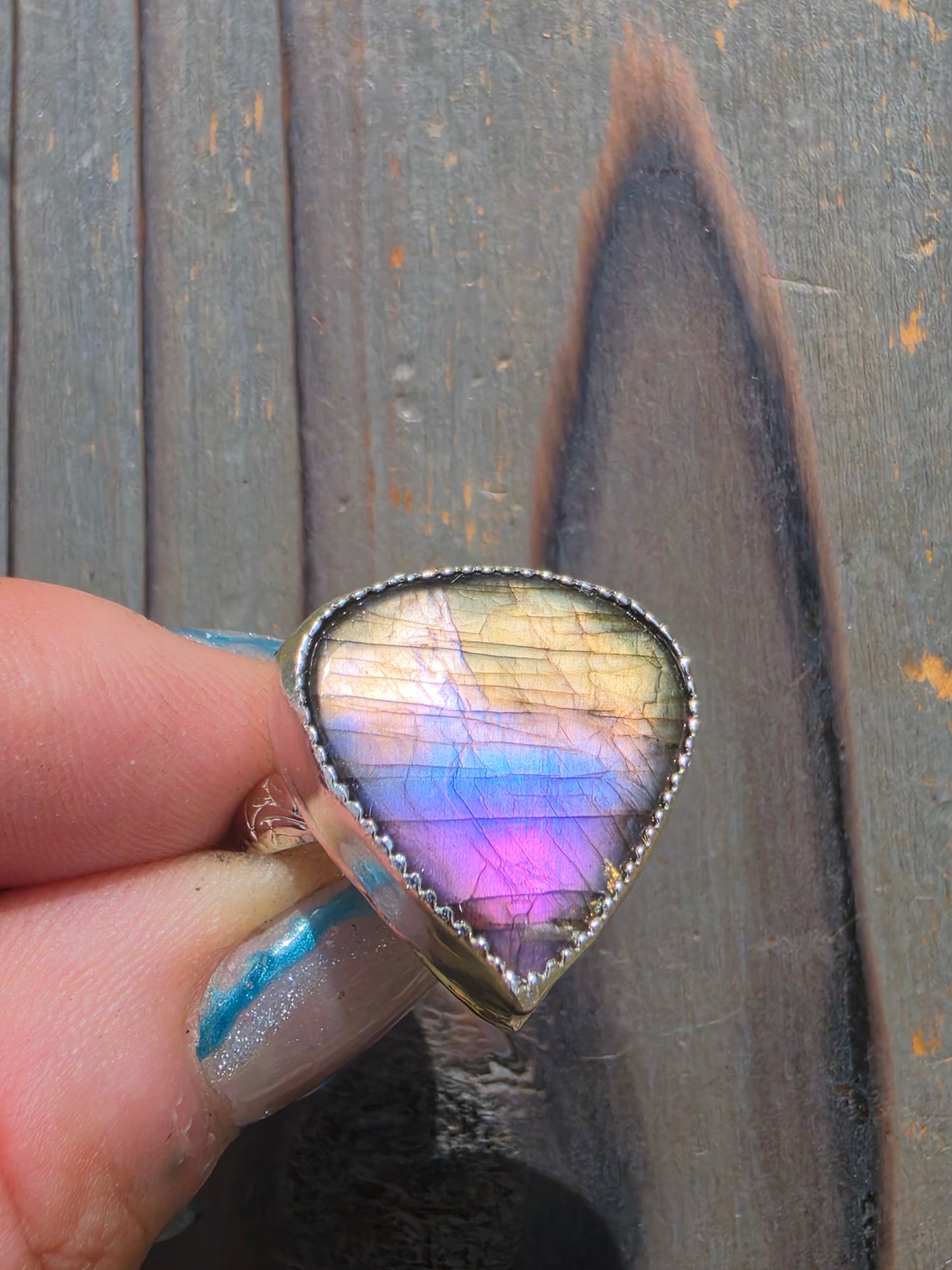 Labradorite Ring, Size 8