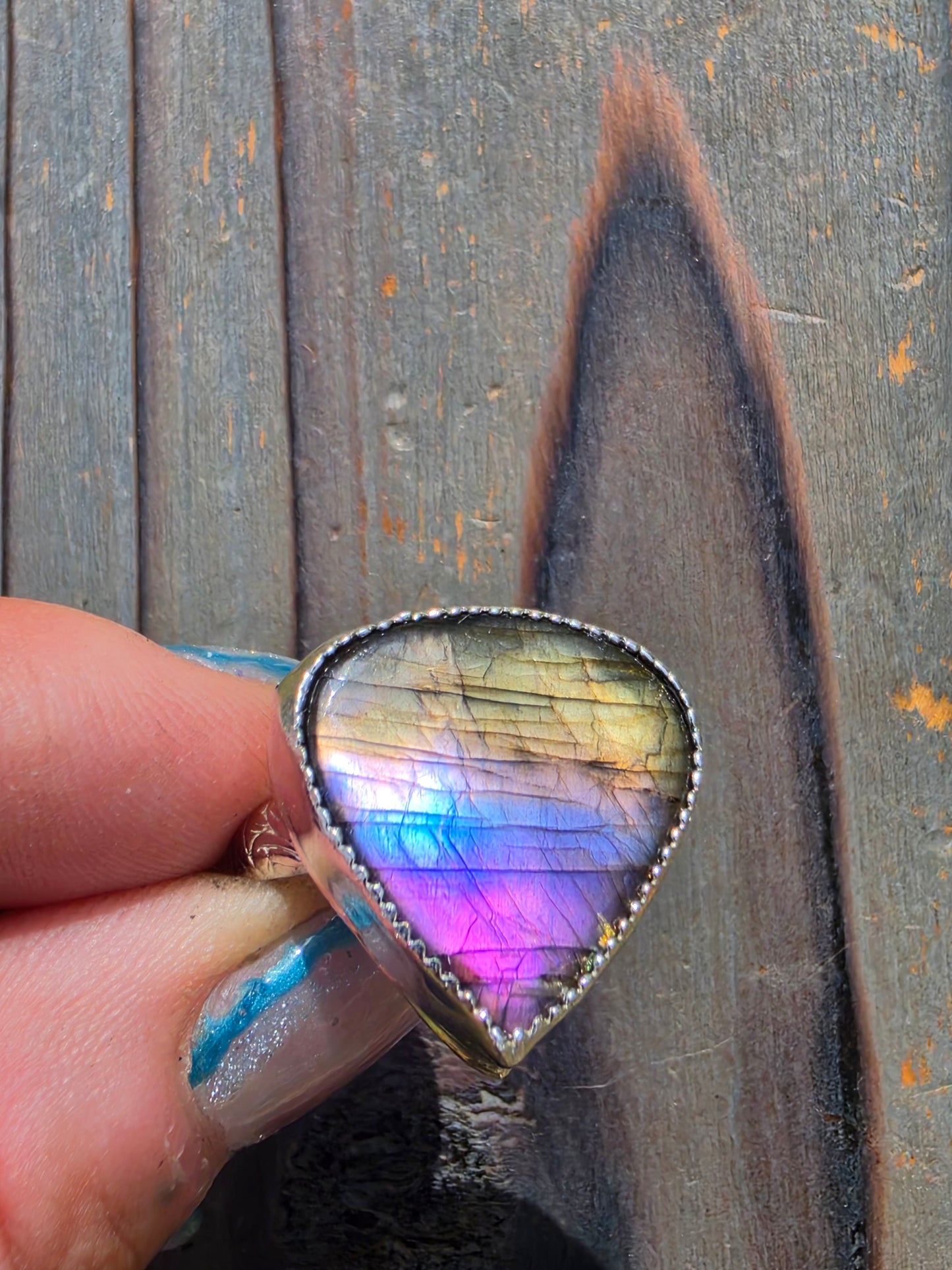 Labradorite Ring, Size 8
