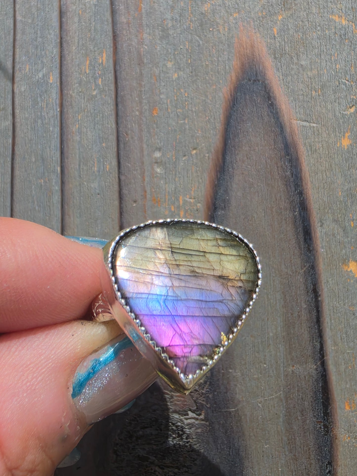 Labradorite Ring, Size 8