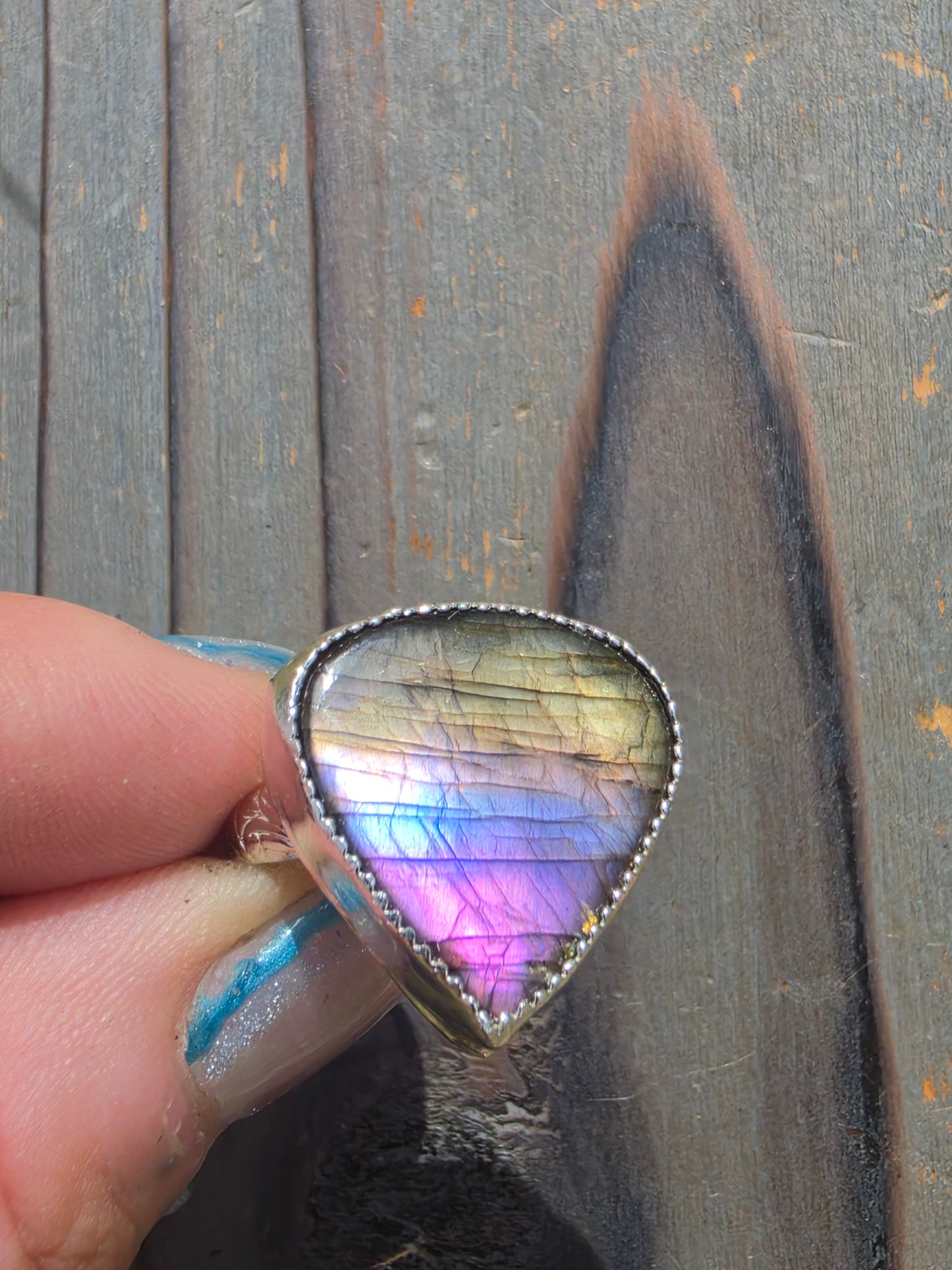 Labradorite Ring, Size 8