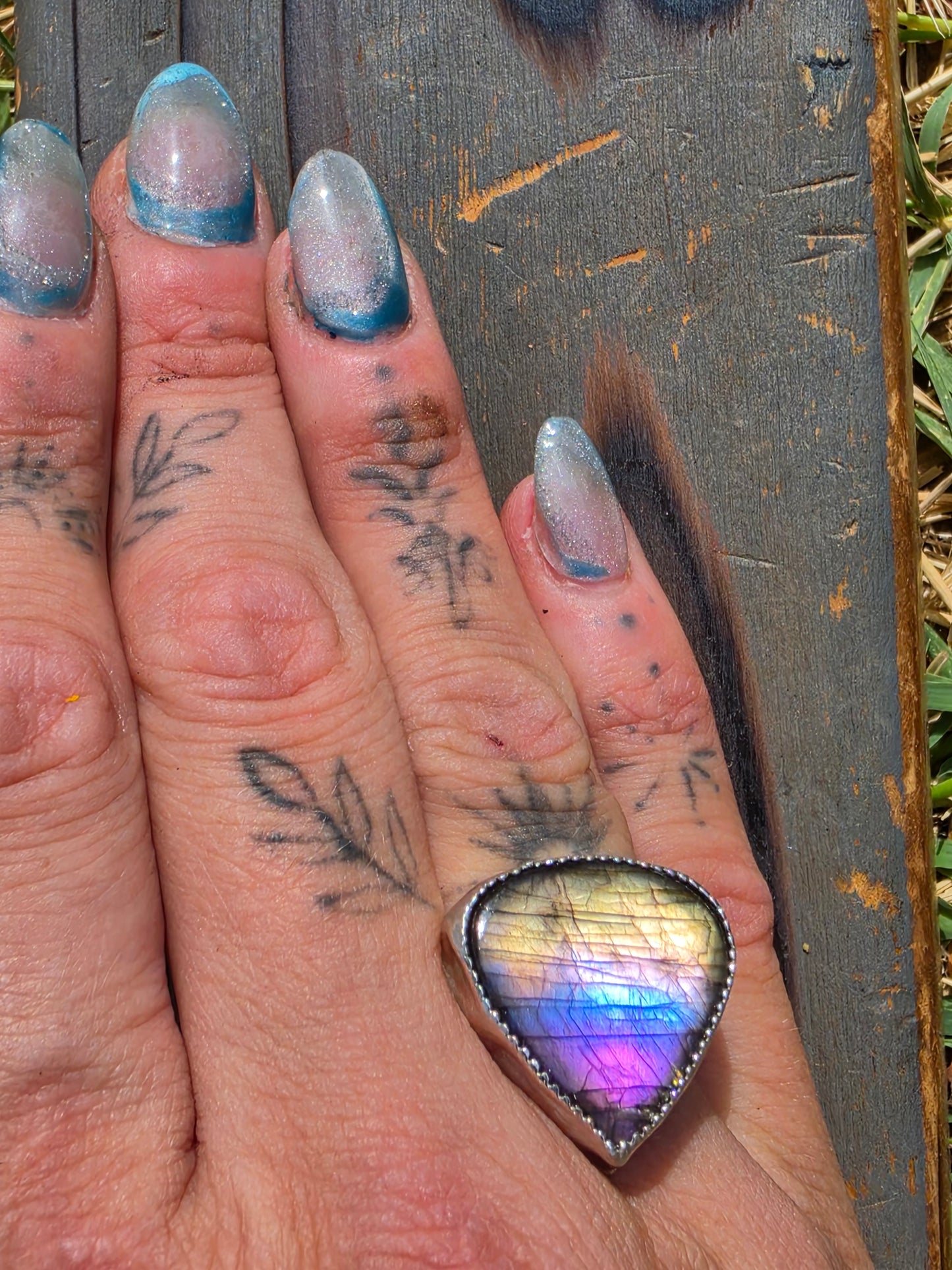 Labradorite Ring, Size 8
