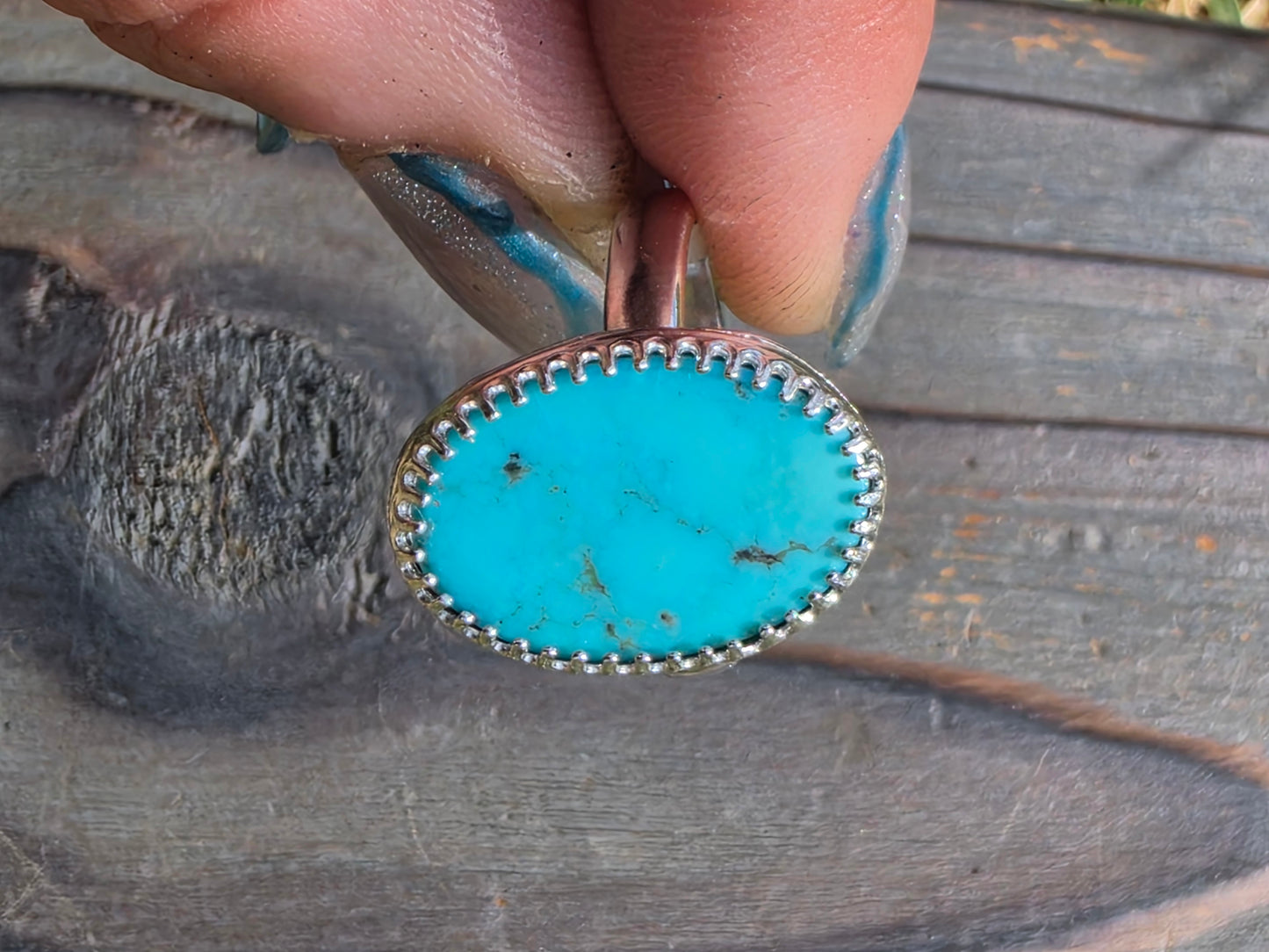 Turquoise Ring, Size 8.5