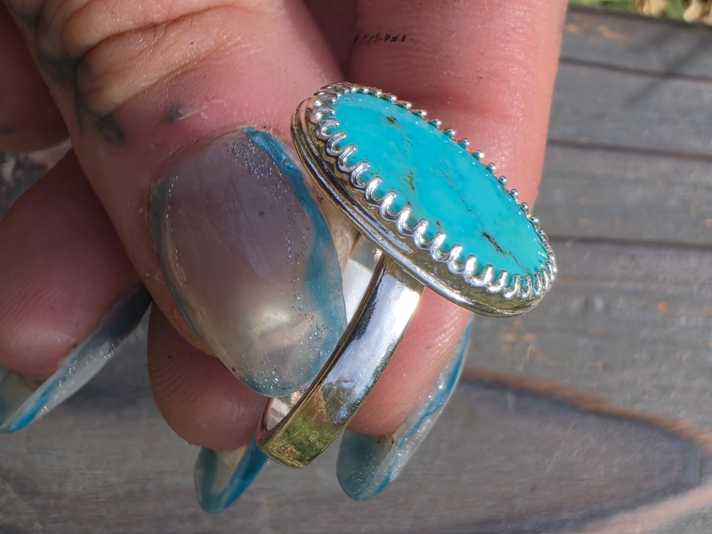 Turquoise Ring, Size 8.5