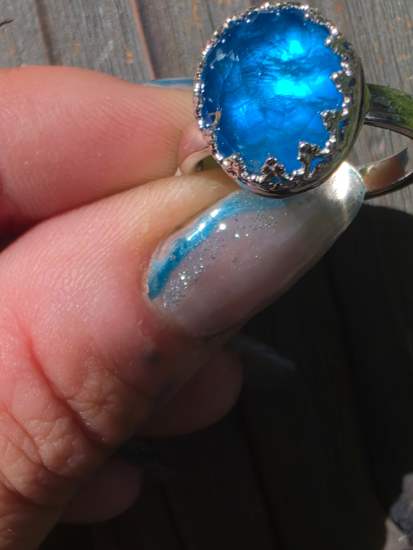 Apatite Ring, Size 8