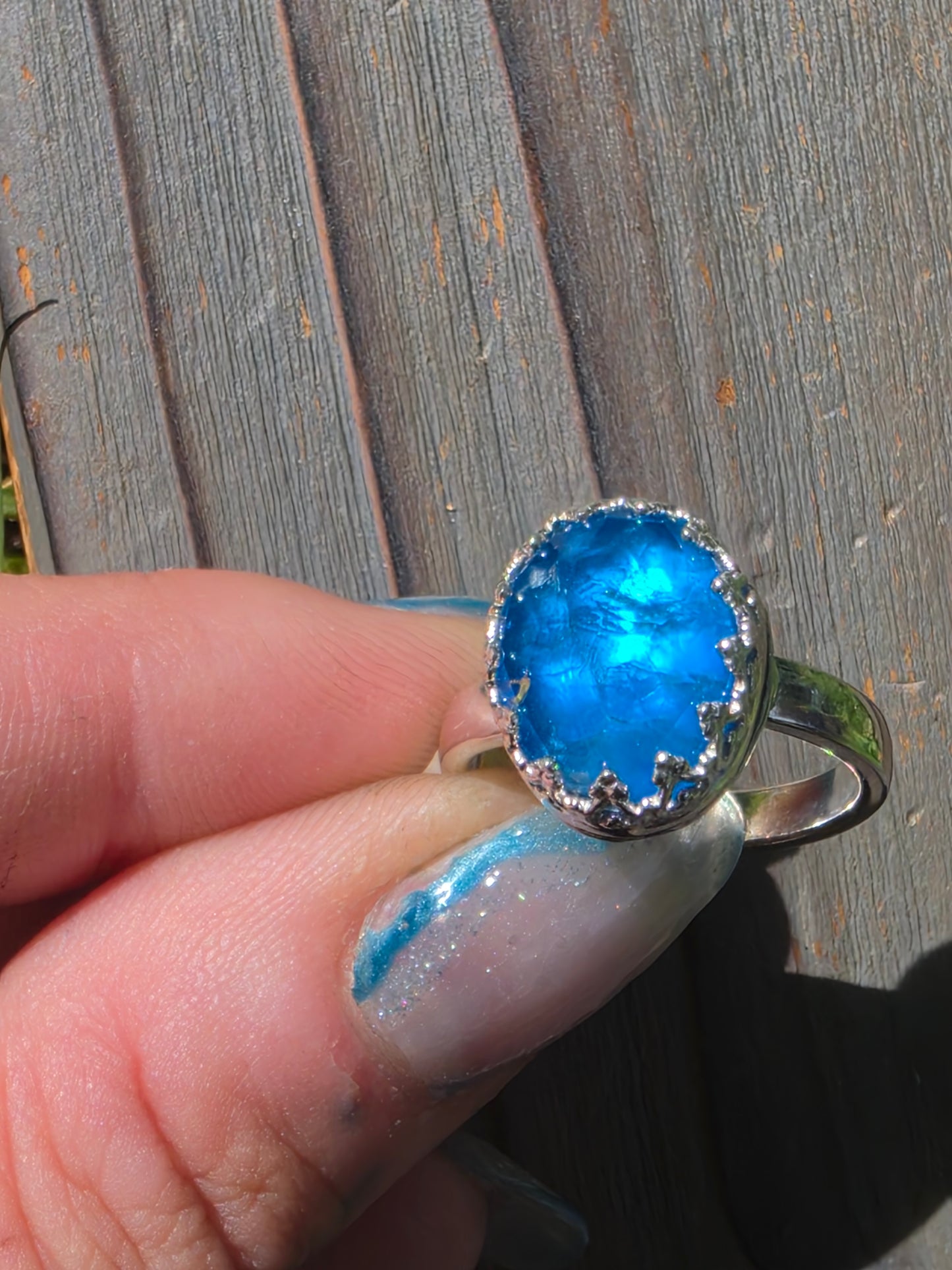Apatite Ring, Size 8