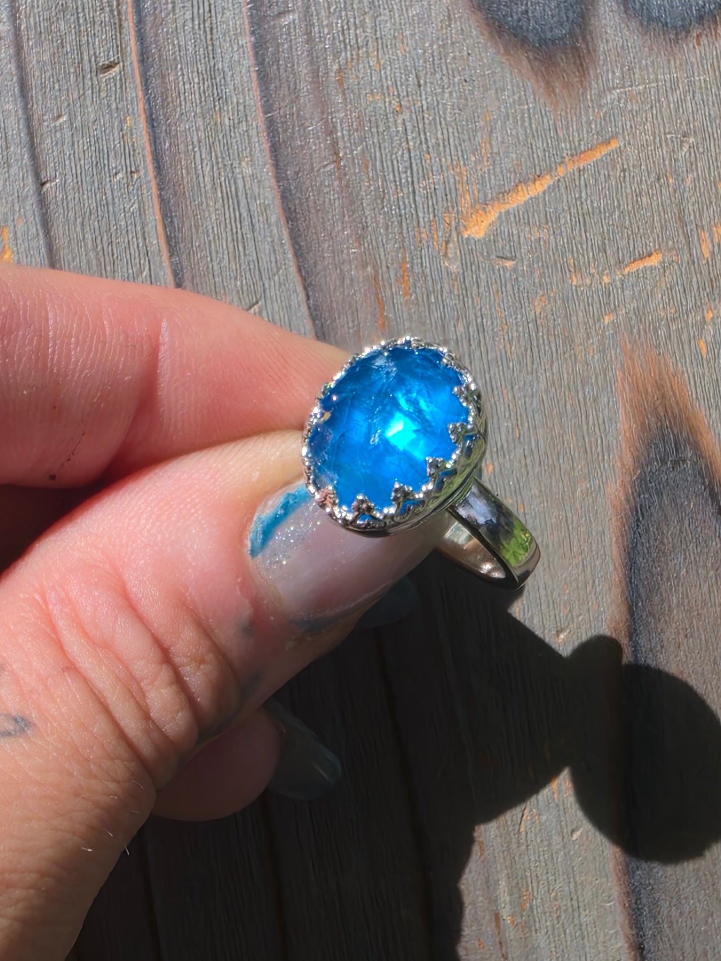 Apatite Ring, Size 8