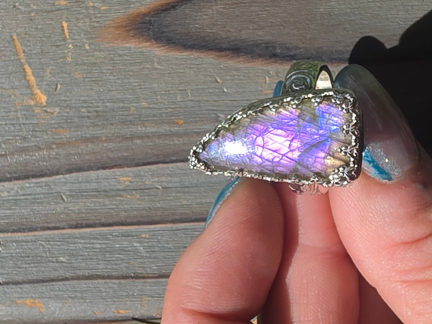 Labradorite Ring, Size 8