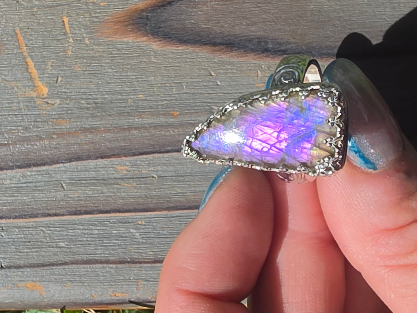 Labradorite Ring, Size 8