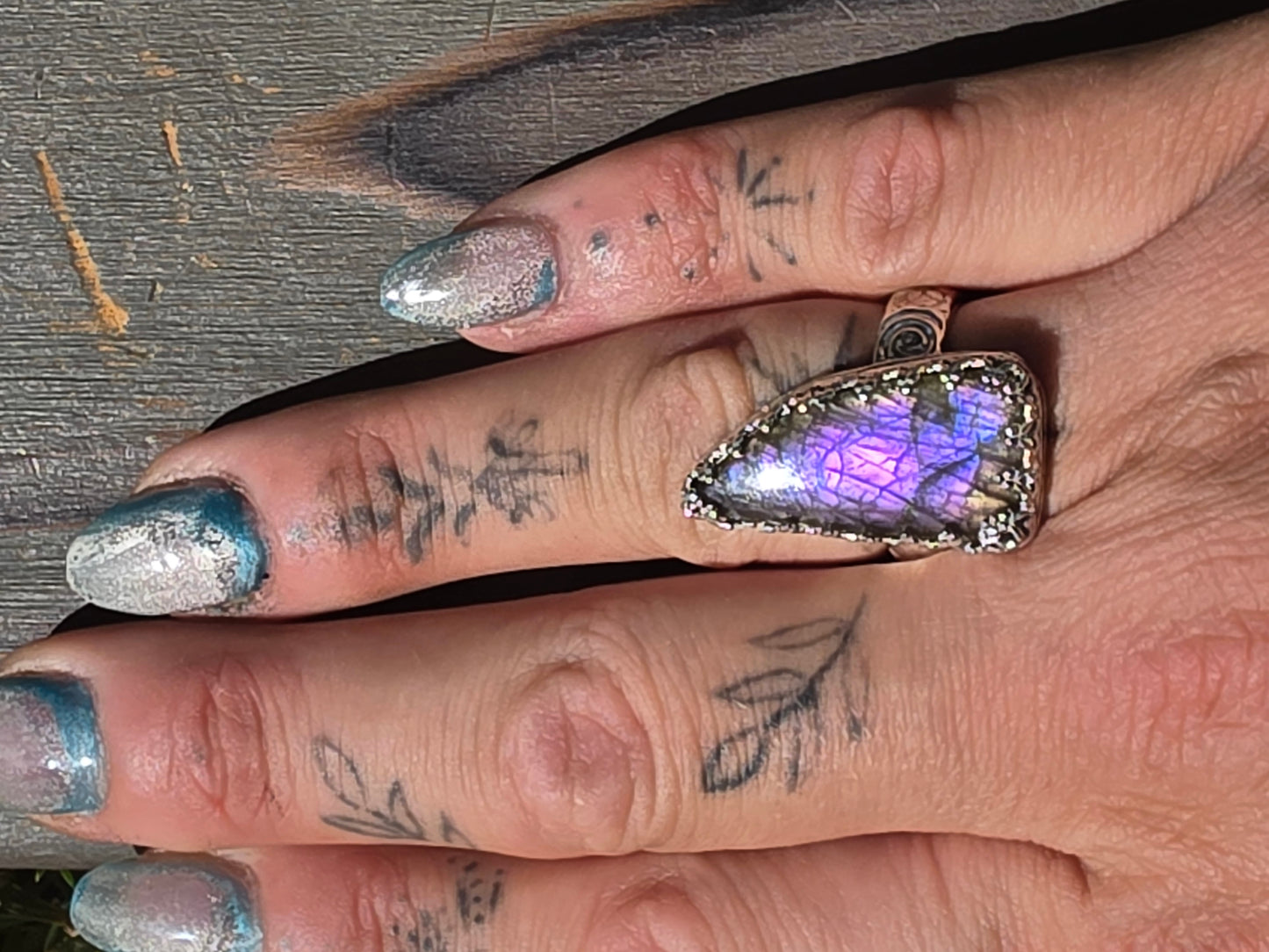 Labradorite Ring, Size 8