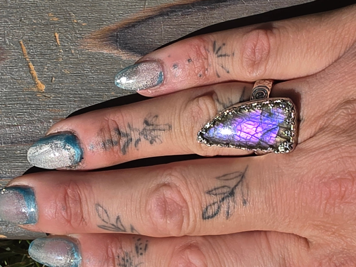 Labradorite Ring, Size 8