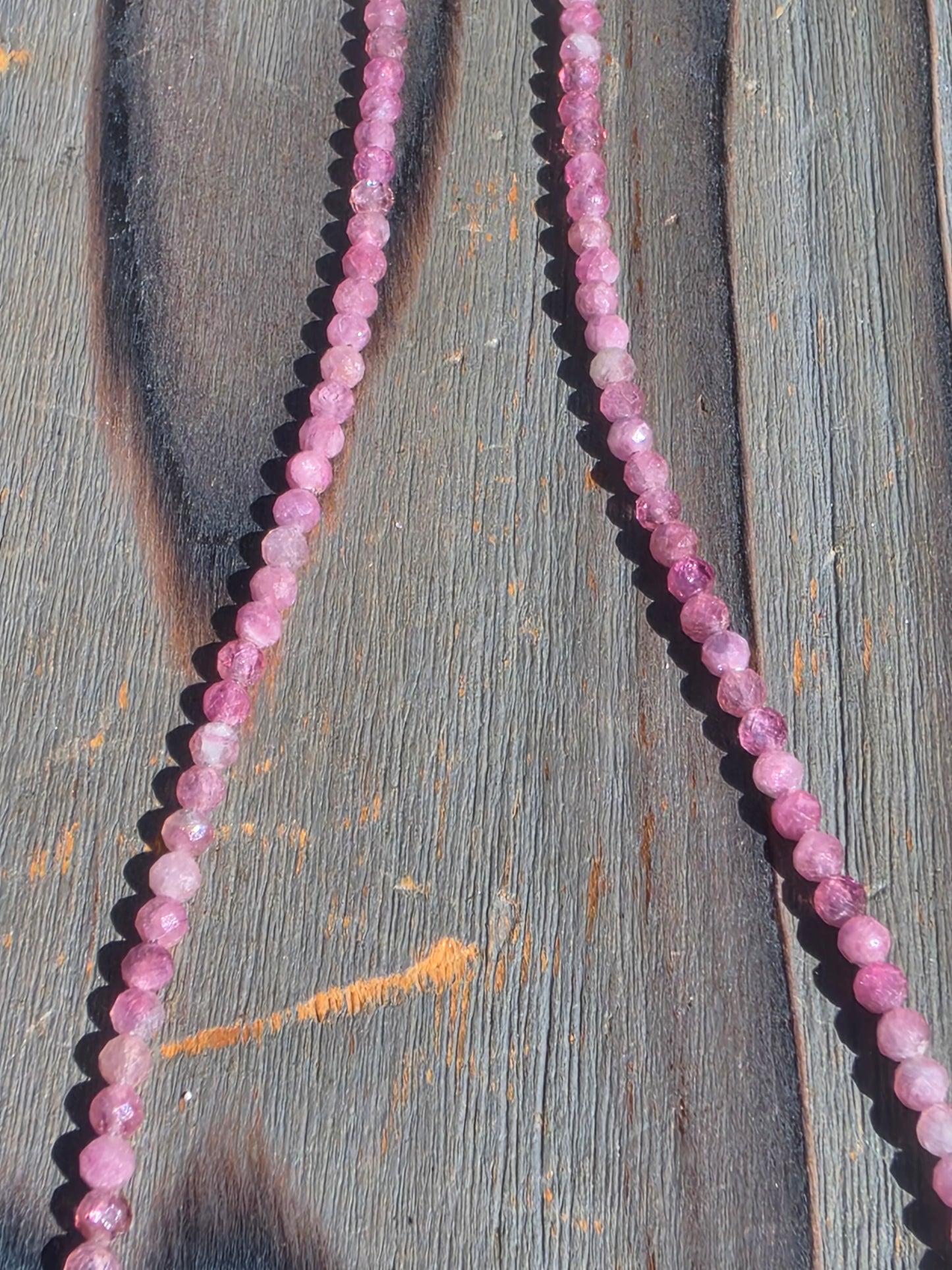 Rose Quartz Necklace, 17in