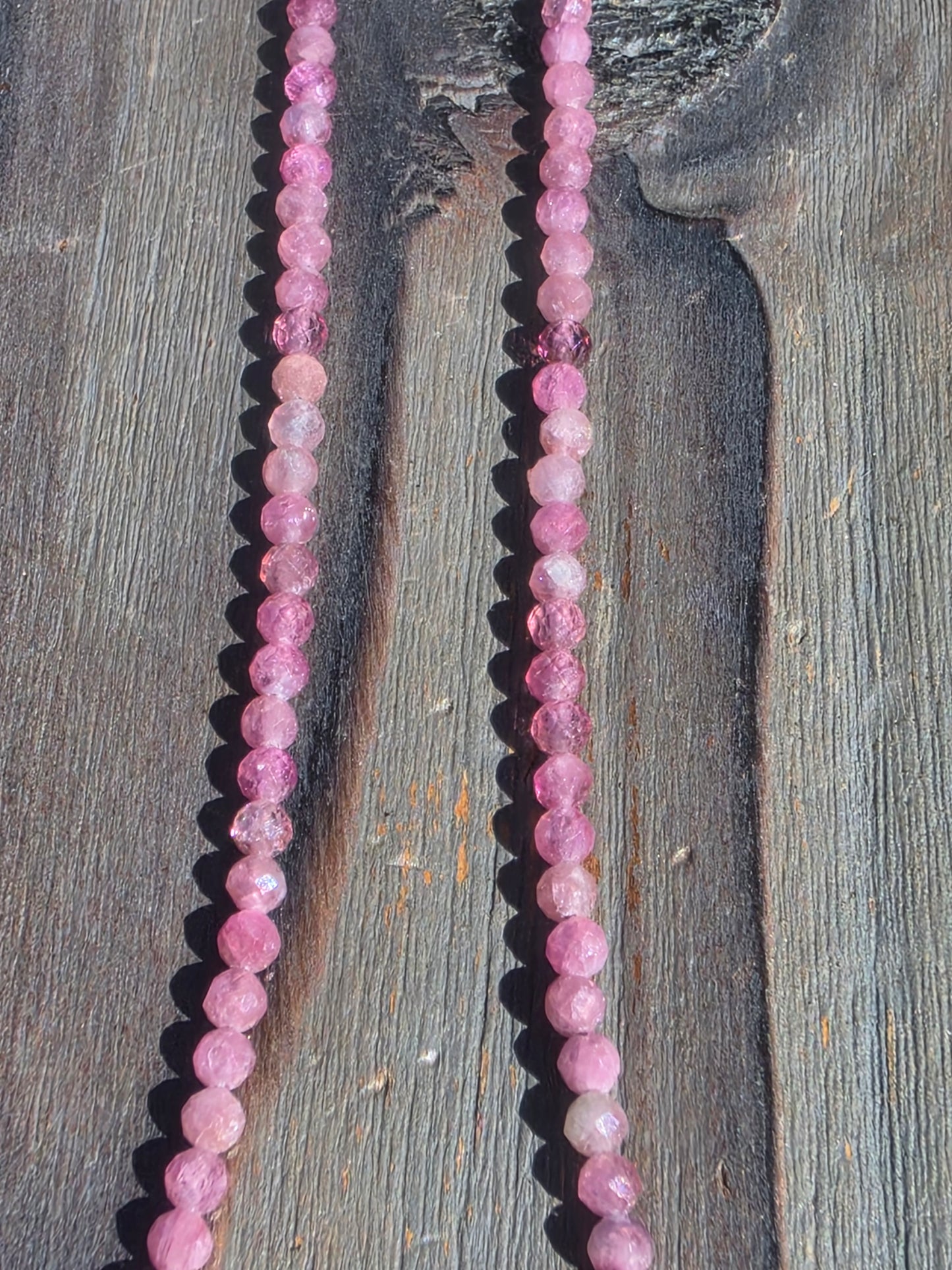 Rose Quartz Necklace, 17in