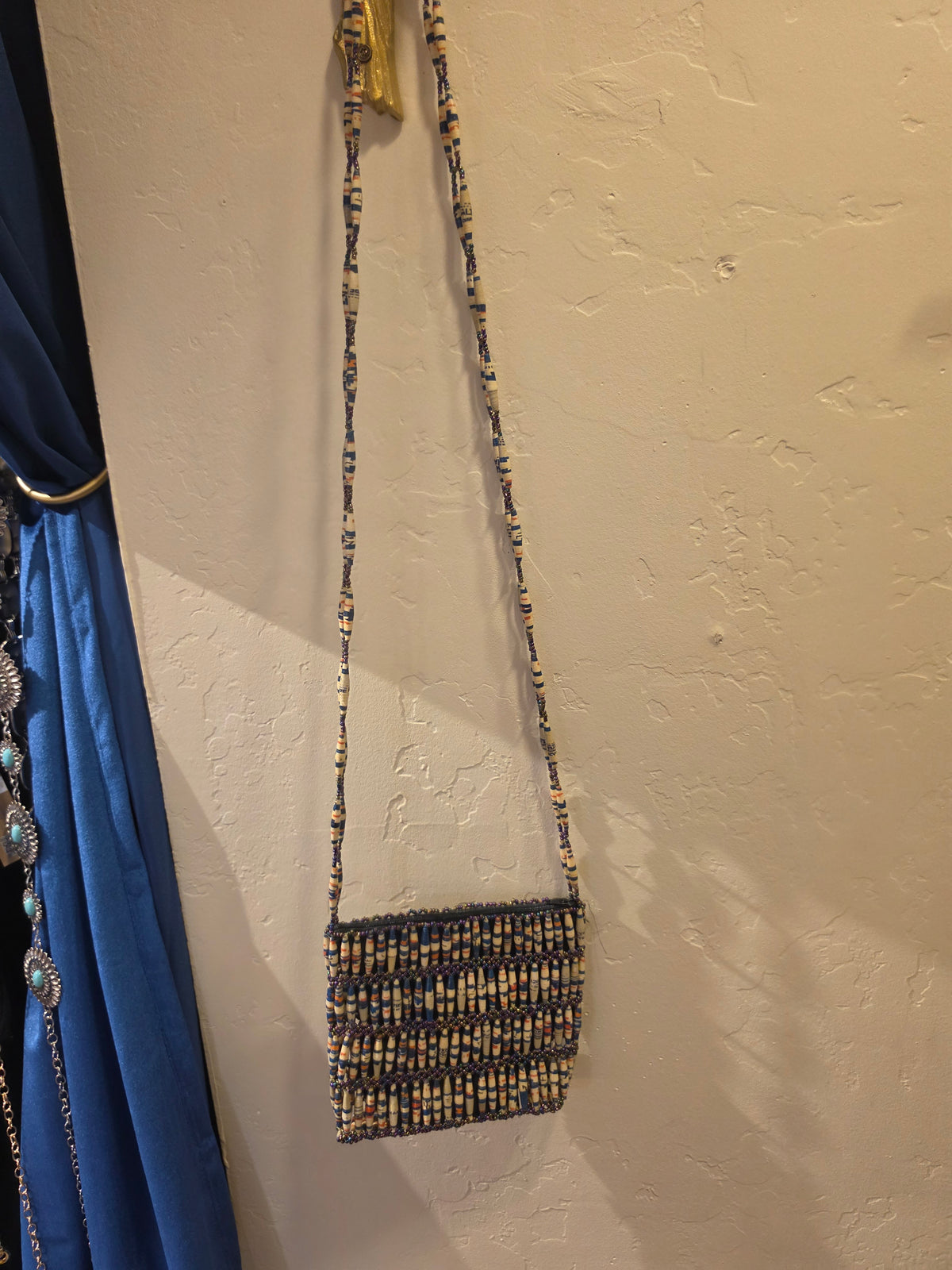 African Paper Bead Shoulder Bag