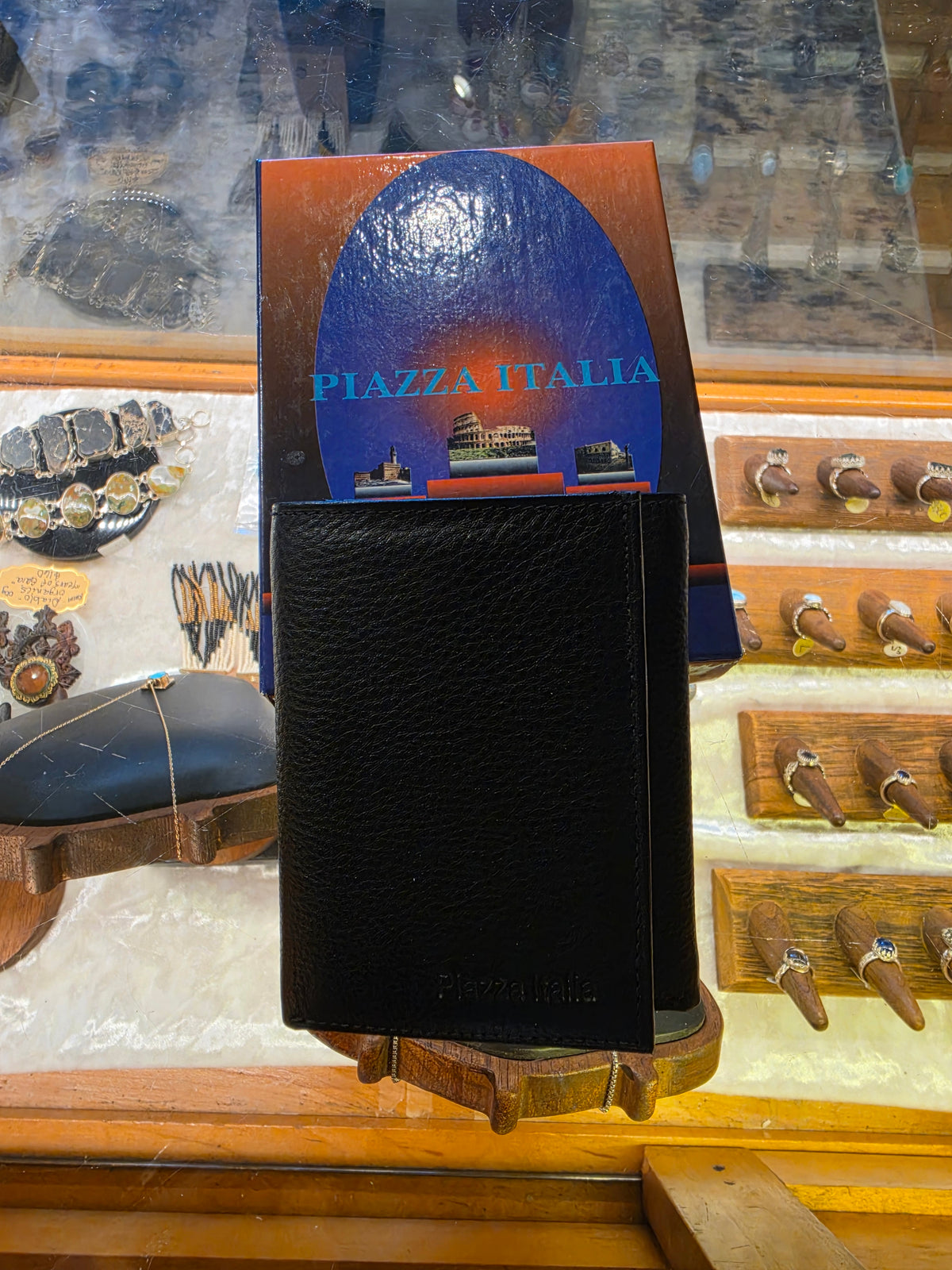 Piazza Italia Trifold Leather Wallet