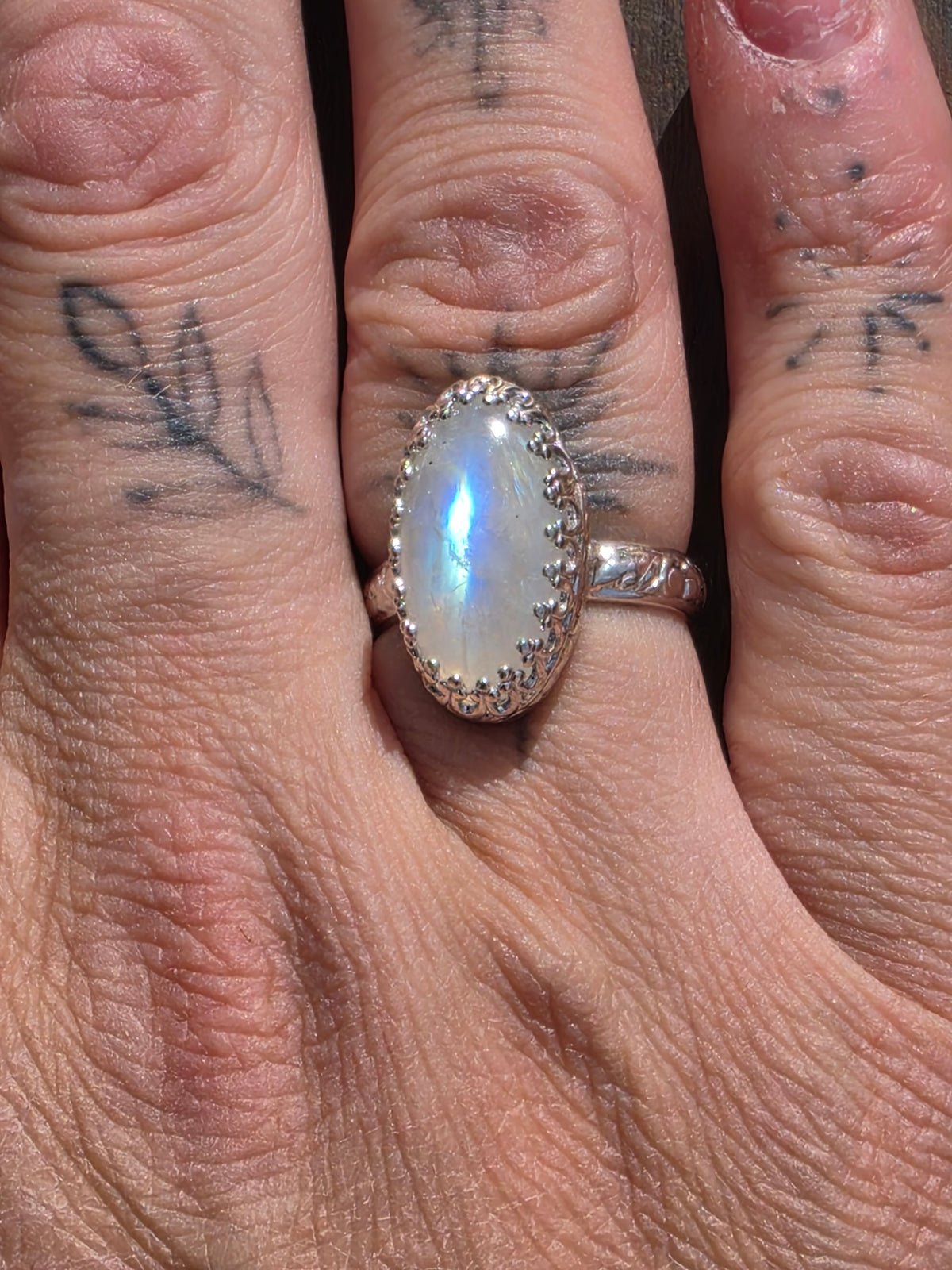 Moonstone Ring, Size 6.5