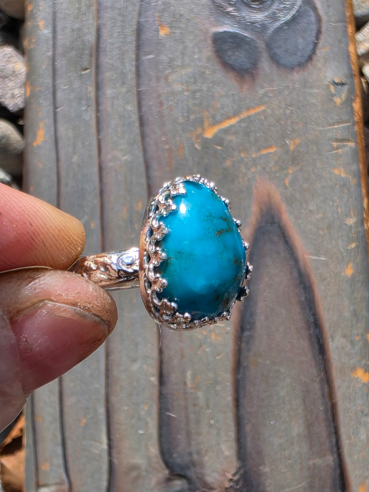 Sleeping Beauty Turquoise Ring, Size 7