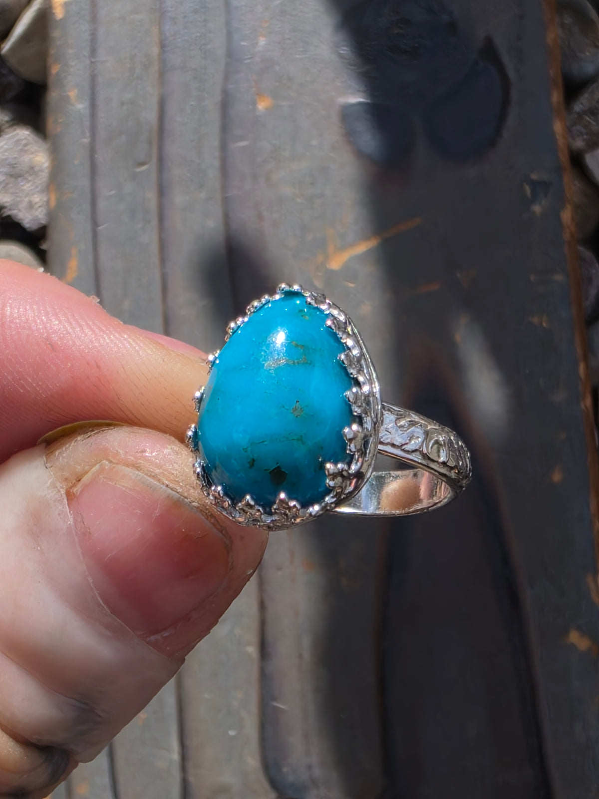 Sleeping Beauty Turquoise Ring, Size 7