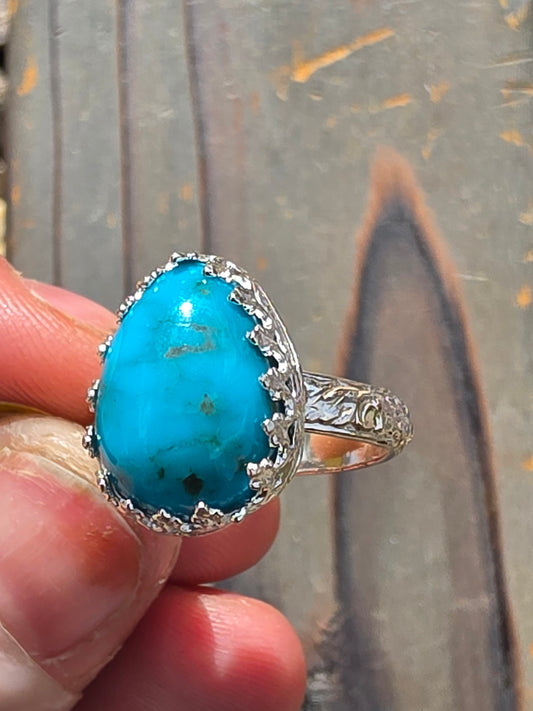 Sleeping Beauty Turquoise Ring, Size 7