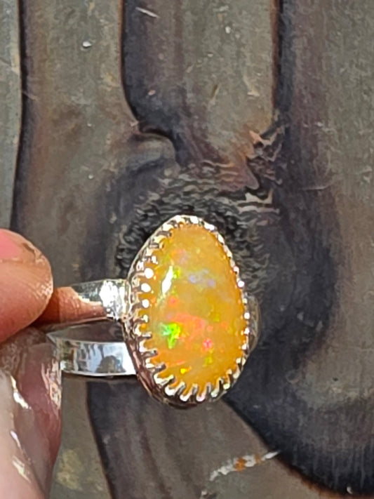 Ethiopian Opal Ring, Size 7
