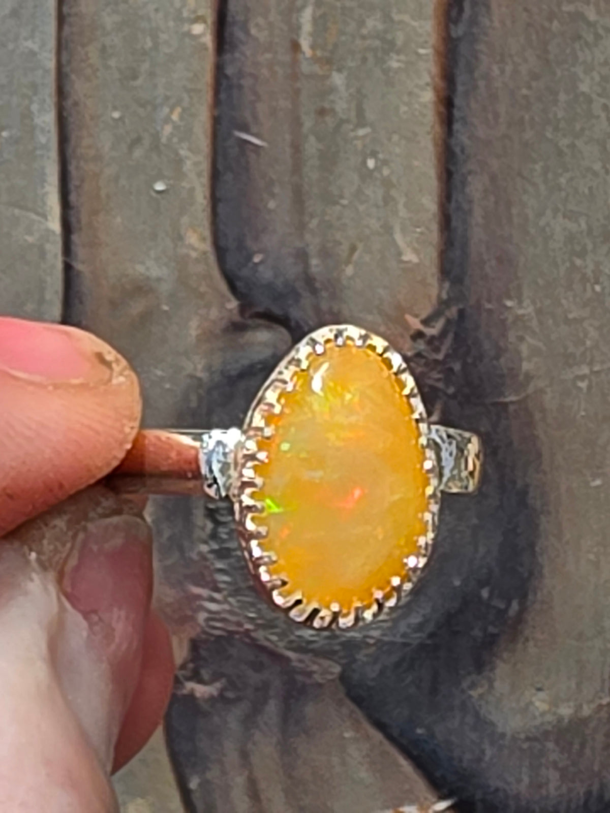 Ethiopian Opal Ring, Size 7