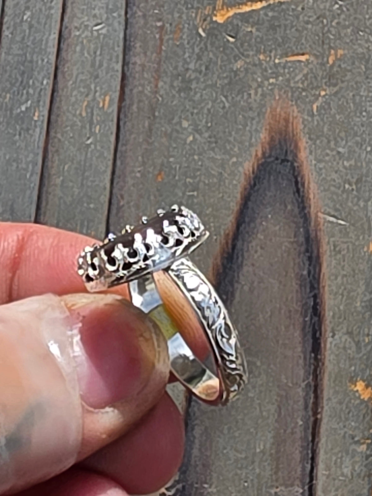 Ammolite Ring, Size 8