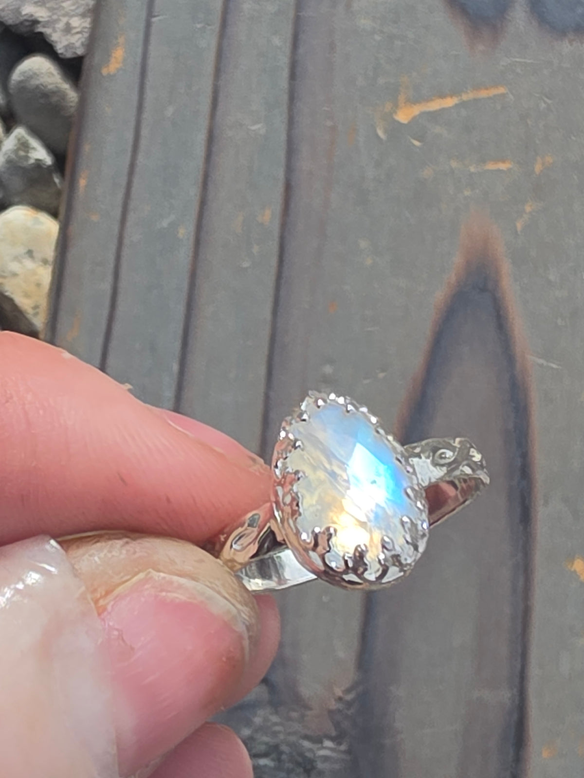 Moonstone Ring, Size 8