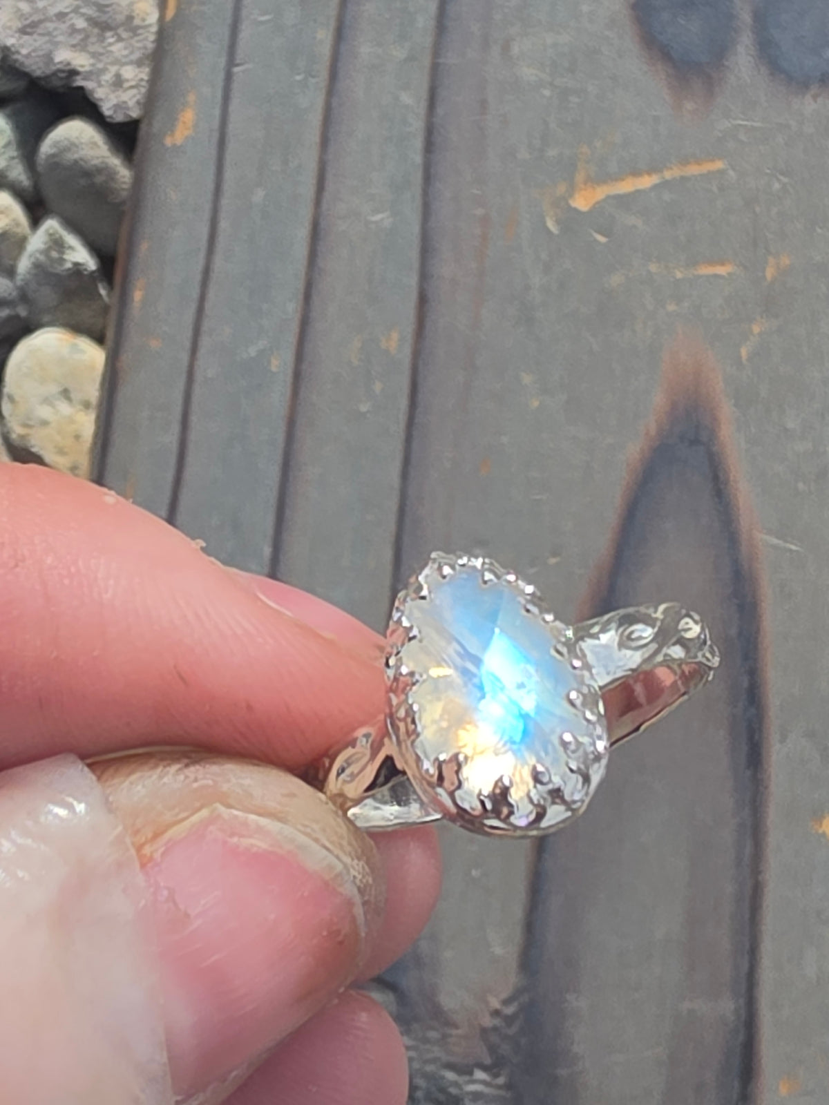 Moonstone Ring, Size 8