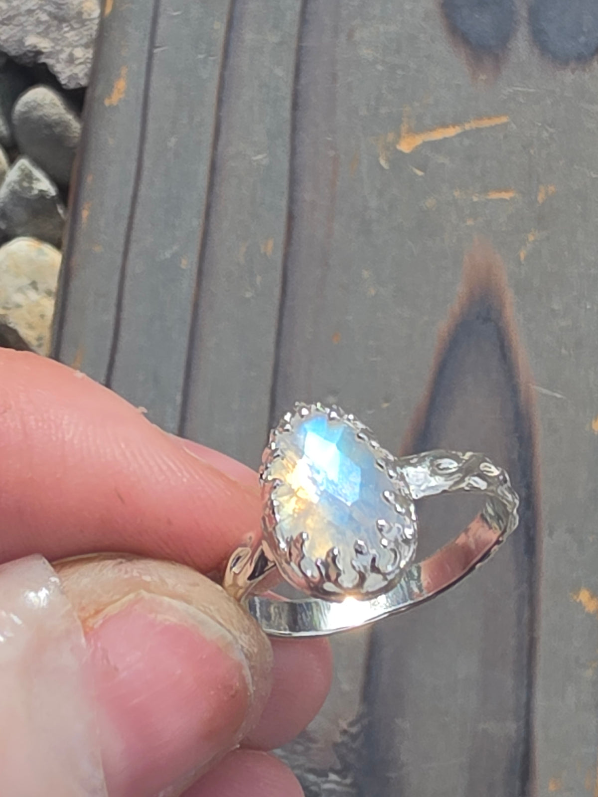 Moonstone Ring, Size 8