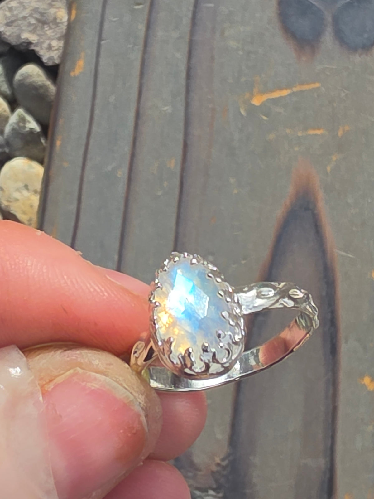 Moonstone Ring, Size 8