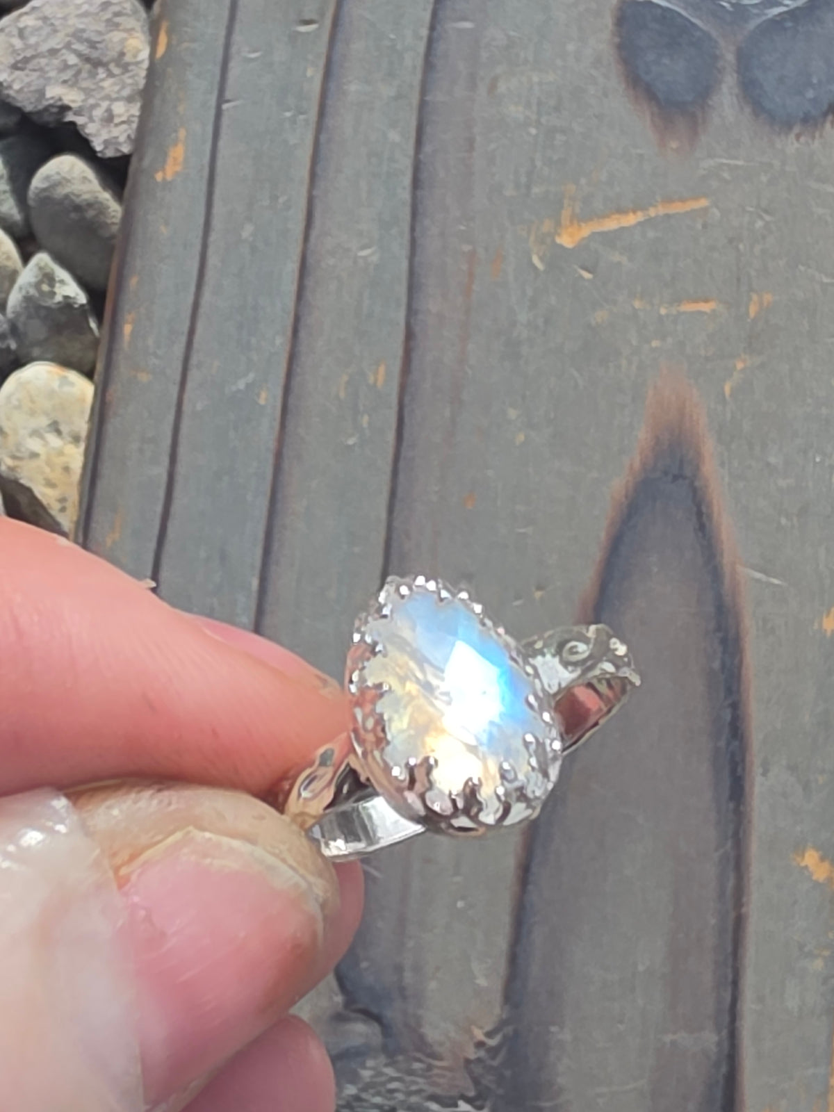 Moonstone Ring, Size 8