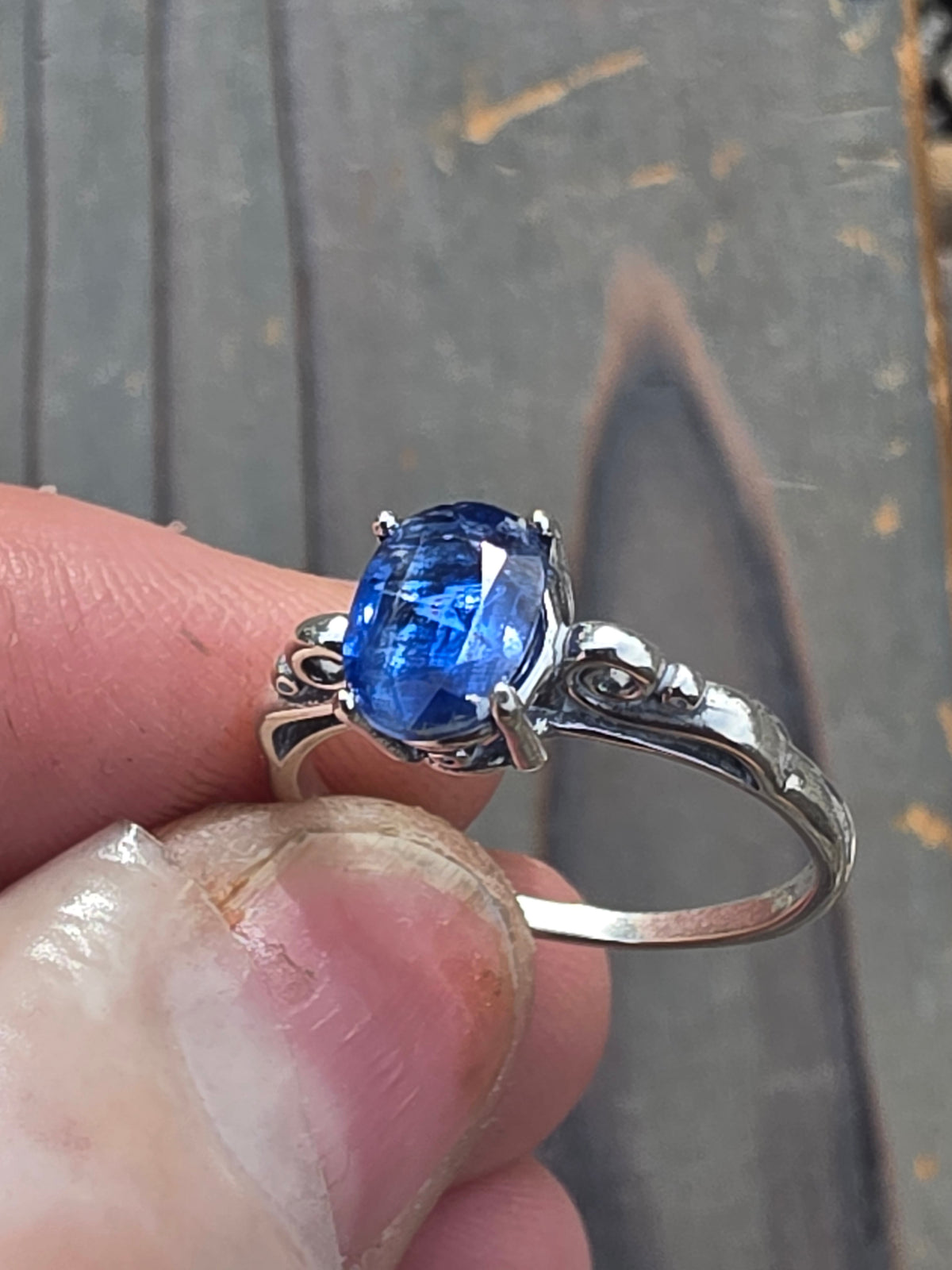 Blue Kyanite Ring, Size 7