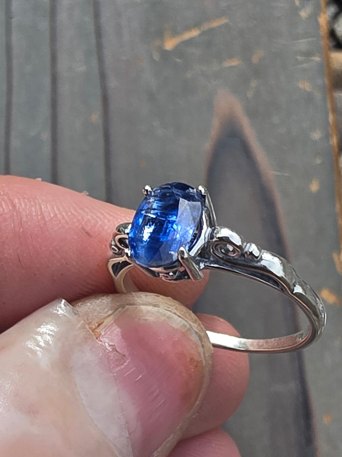 Blue Kyanite Ring, Size 7