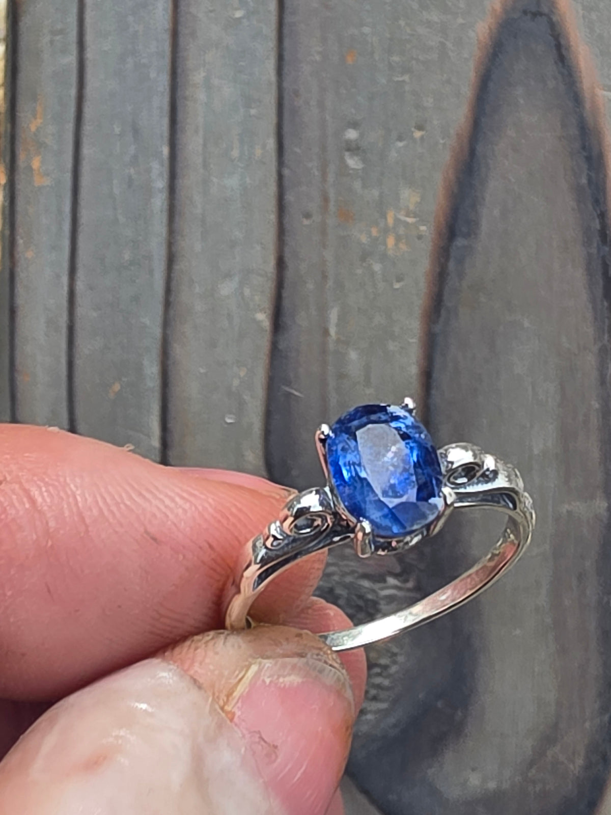 Blue Kyanite Ring, Size 7