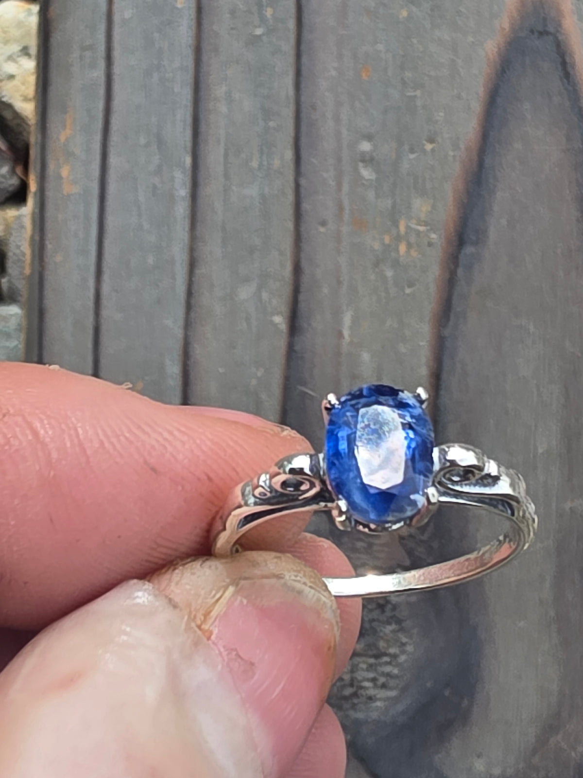Blue Kyanite Ring, Size 7