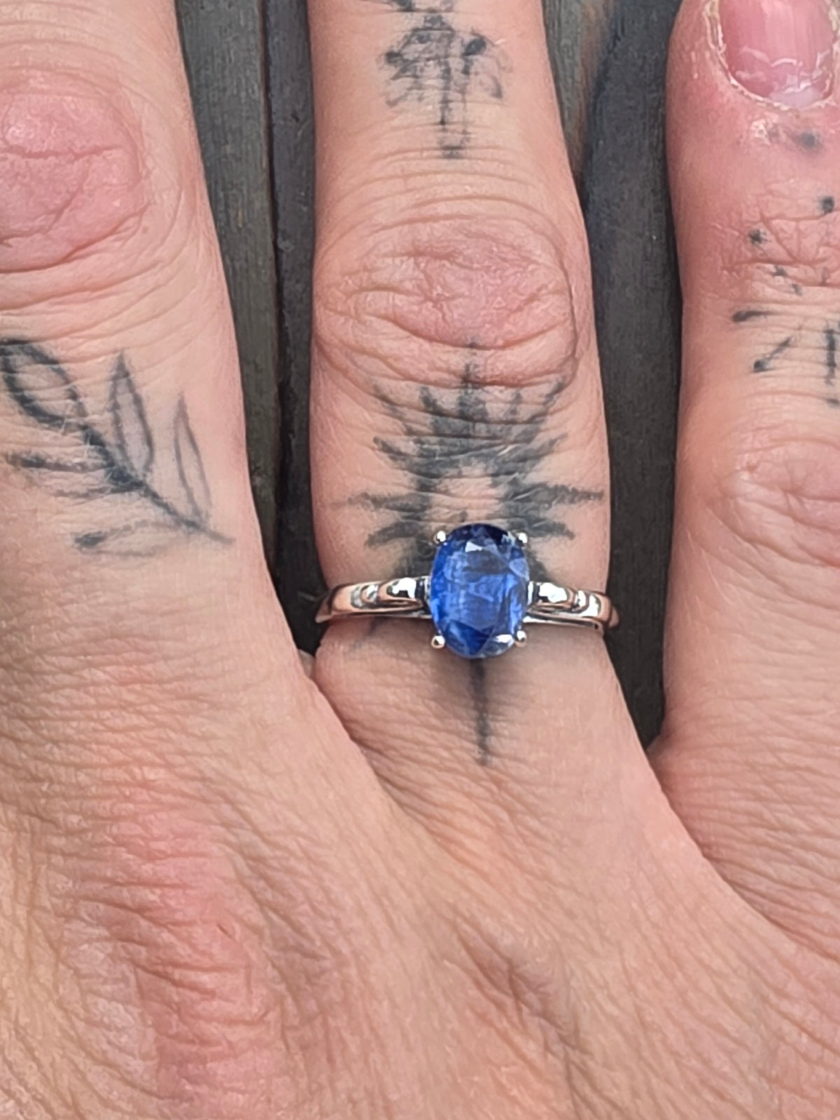 Blue Kyanite Ring, Size 7