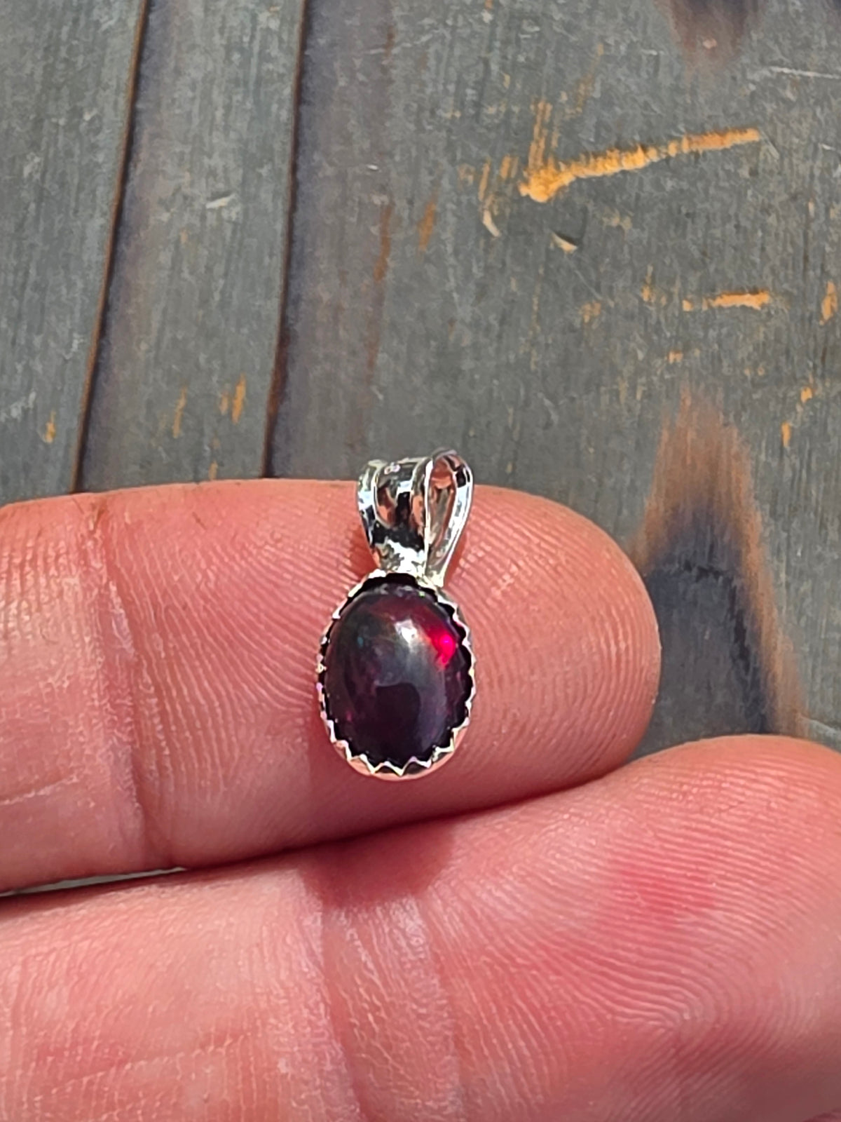 Mini Black Opal Pendant