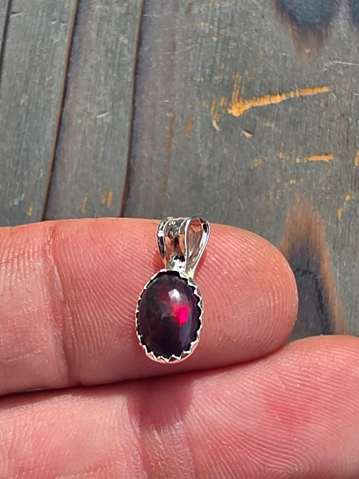 Mini Black Opal Pendant