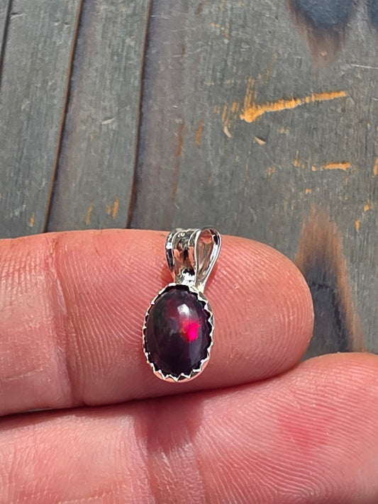 Mini Black Opal Pendant
