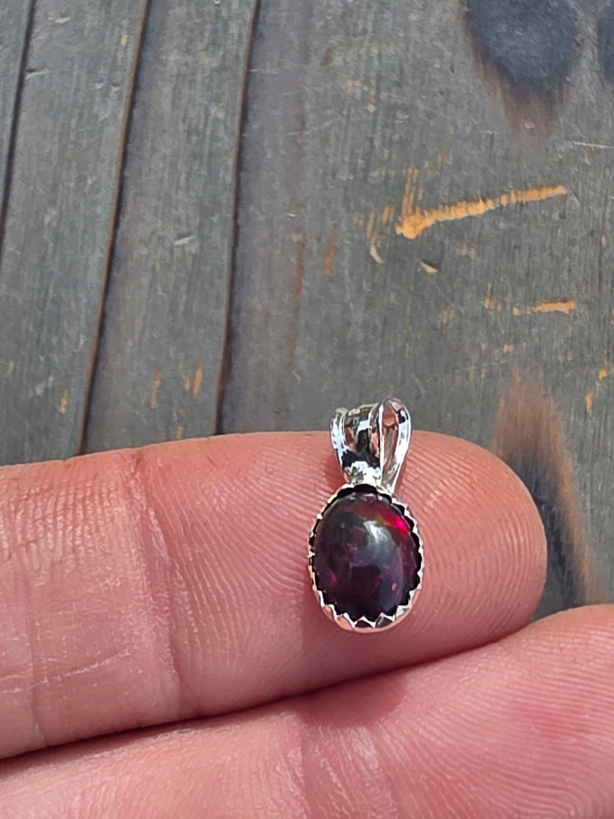 Mini Black Opal Pendant
