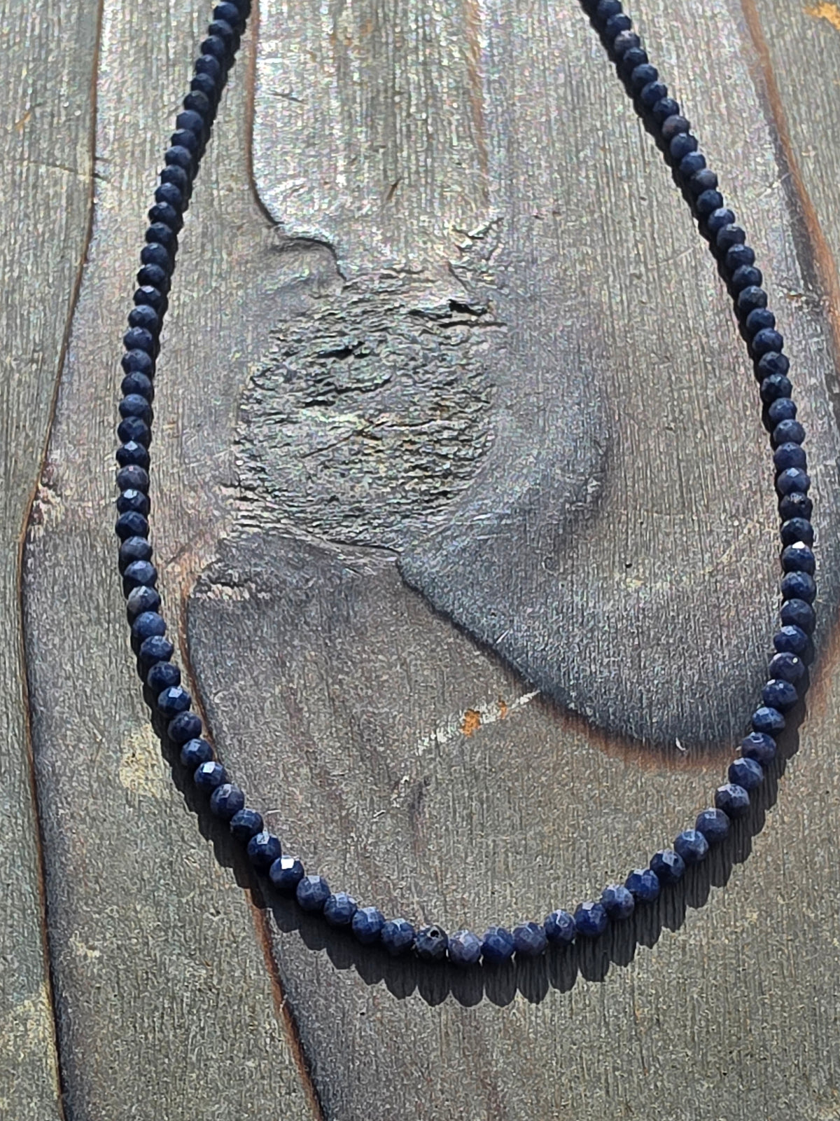 Sapphire Micro Mini Necklace, 17in