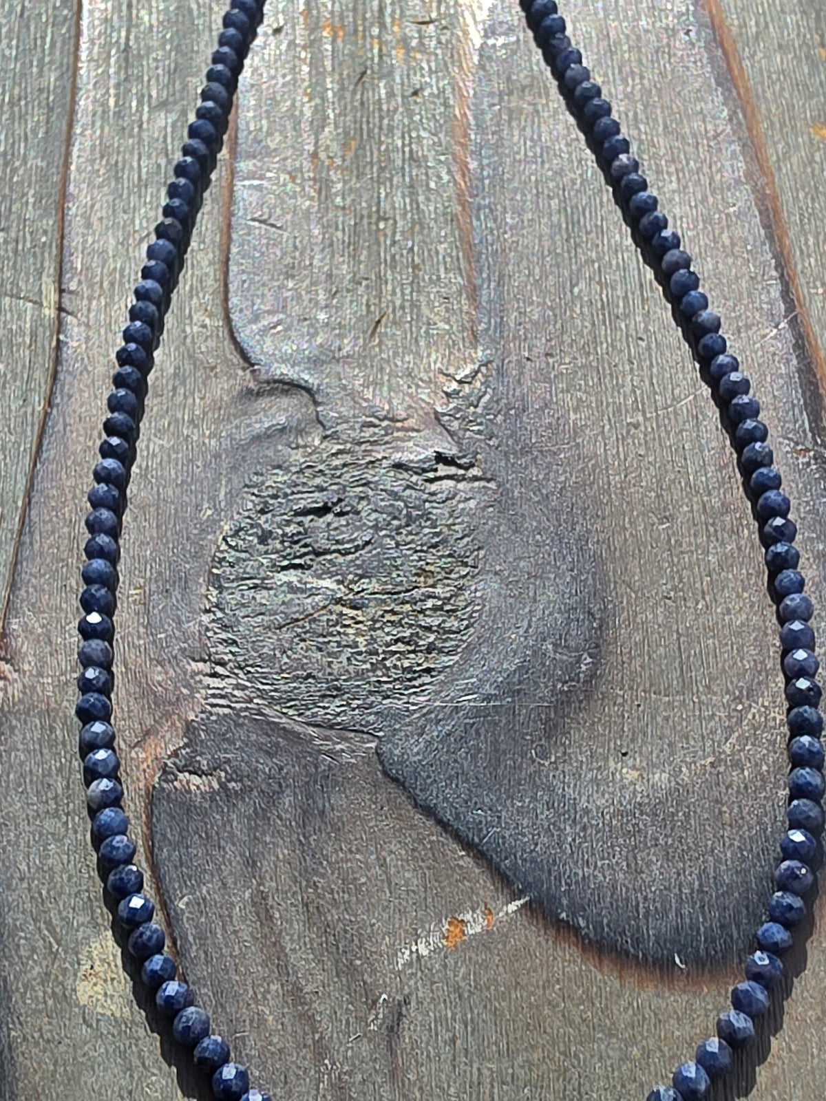 Sapphire Micro Mini Necklace, 17in
