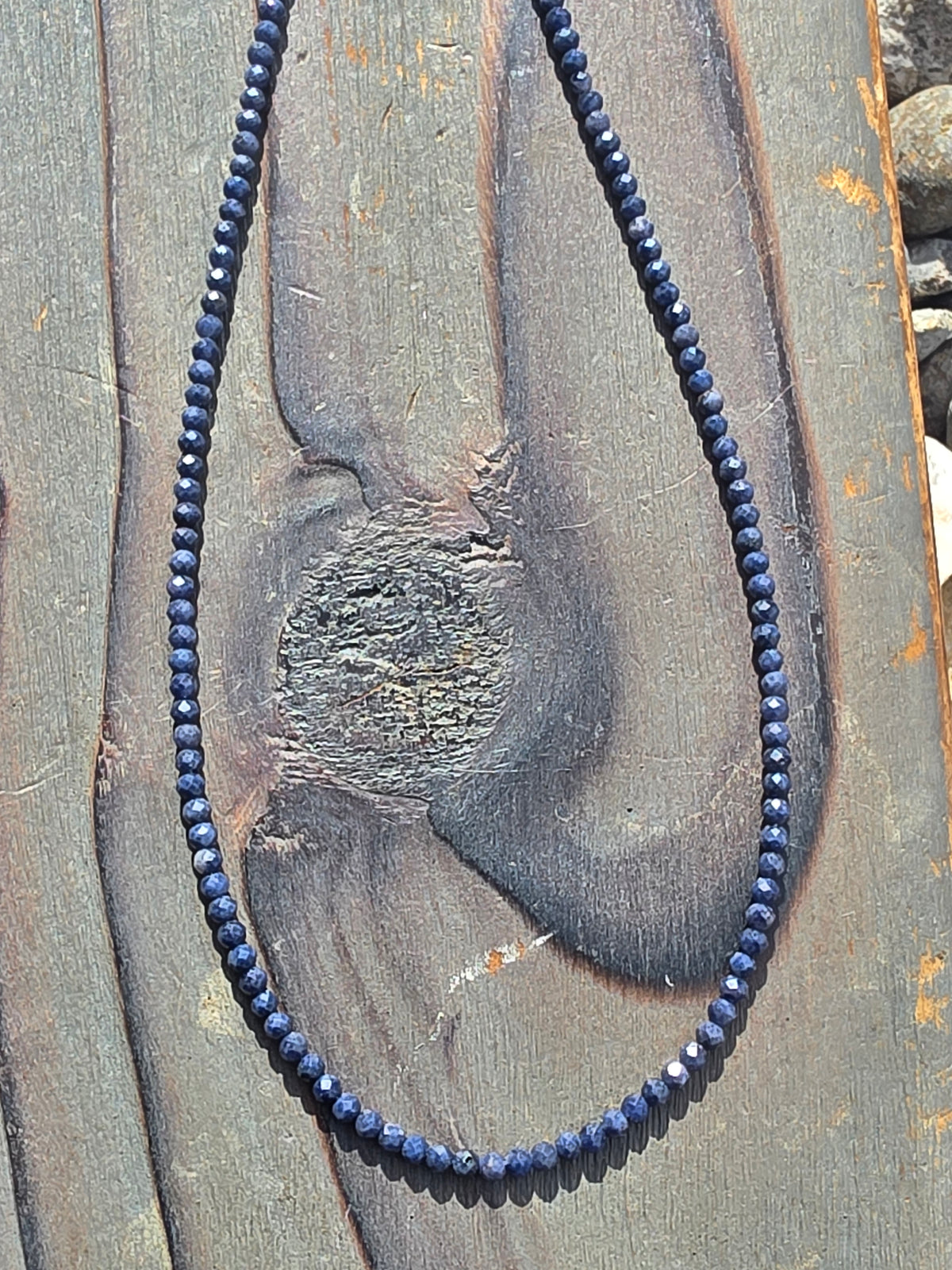 Sapphire Micro Mini Necklace, 17in
