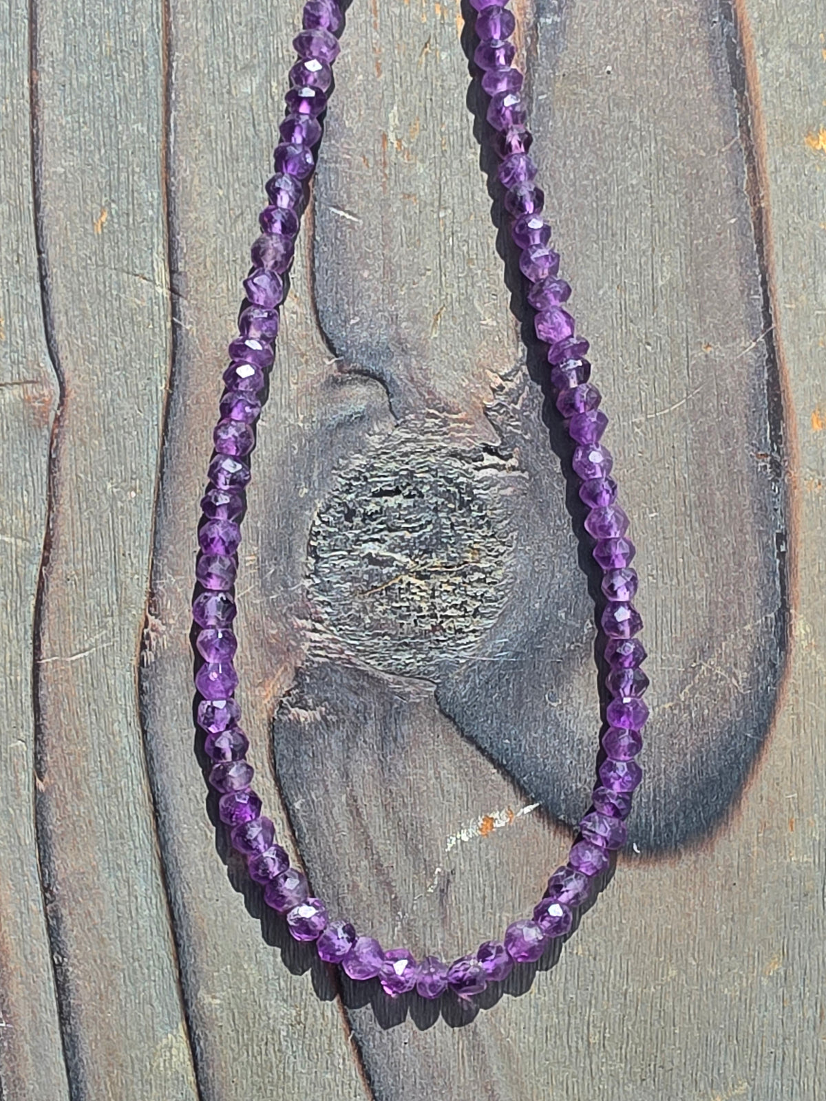Amethyst Necklace, 17in