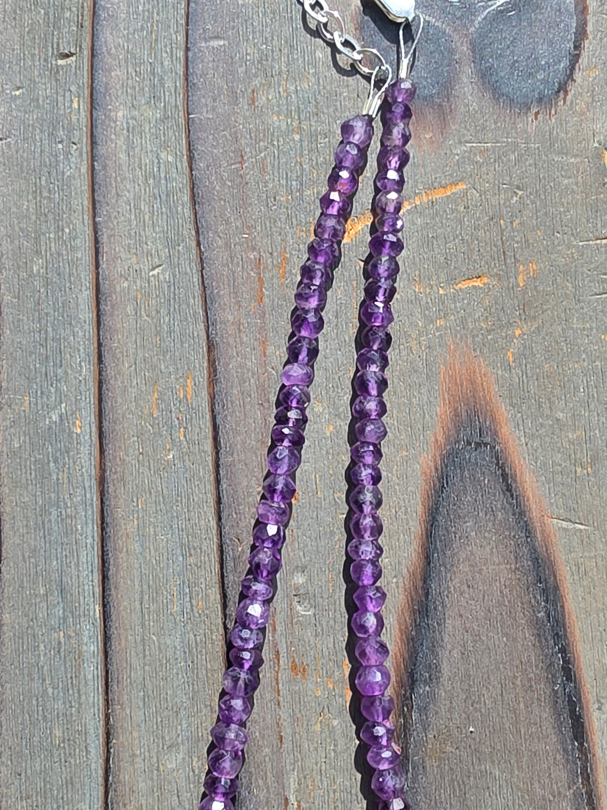 Amethyst Necklace, 17in