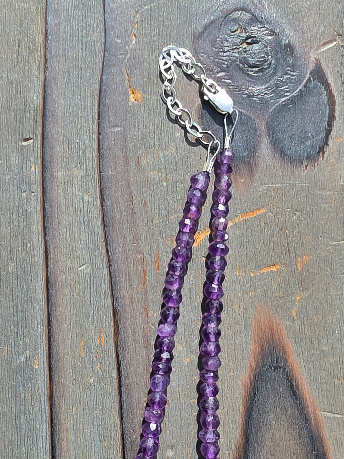 Amethyst Necklace, 17in